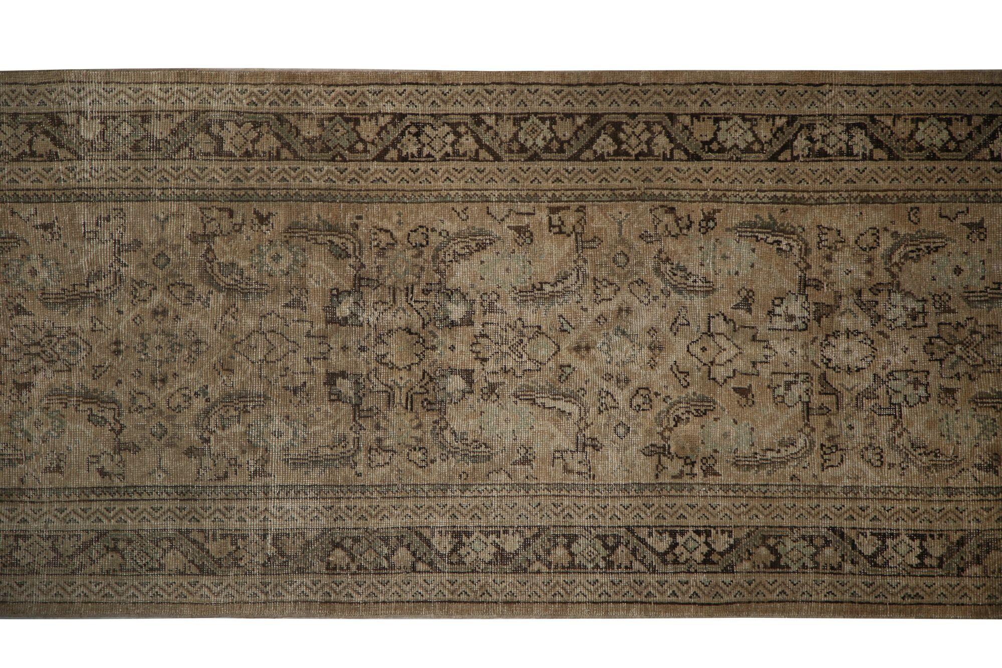 Tappeto Persiano Mahal - Lana Marrone Taupe Design - 97796 In condizioni ottime in vendita a Dallas, TX
