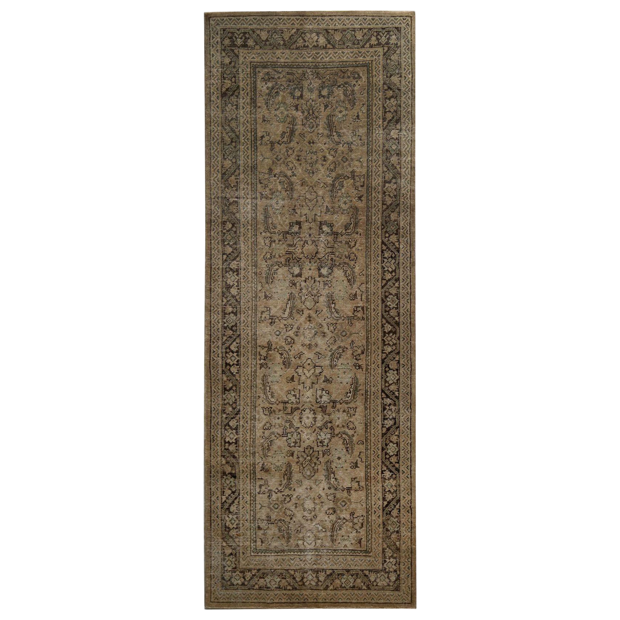 Tapis de course Persan Mahal - Laine Brown Taupe Design - 97796