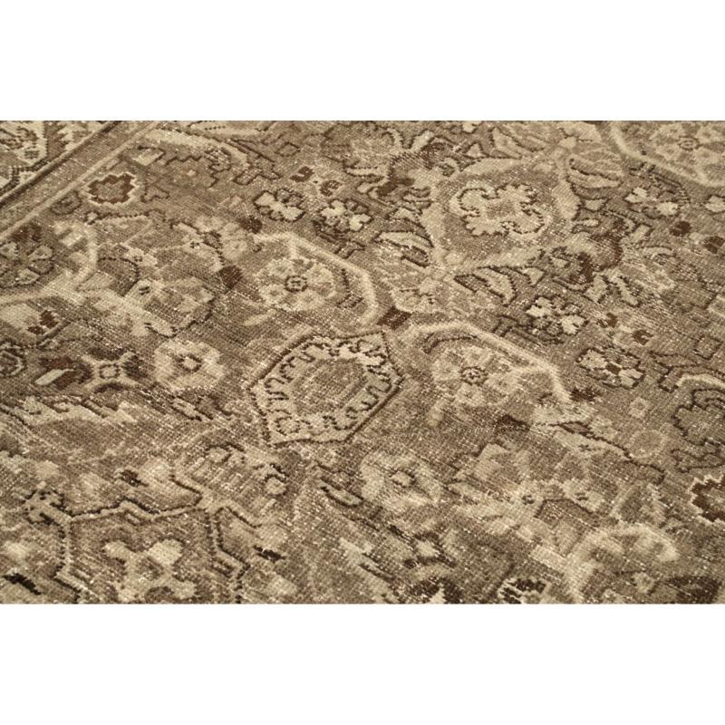 Iracheno Tappeto Persiano Mahal - Lana Avorio Taupe Design - 94574 in vendita