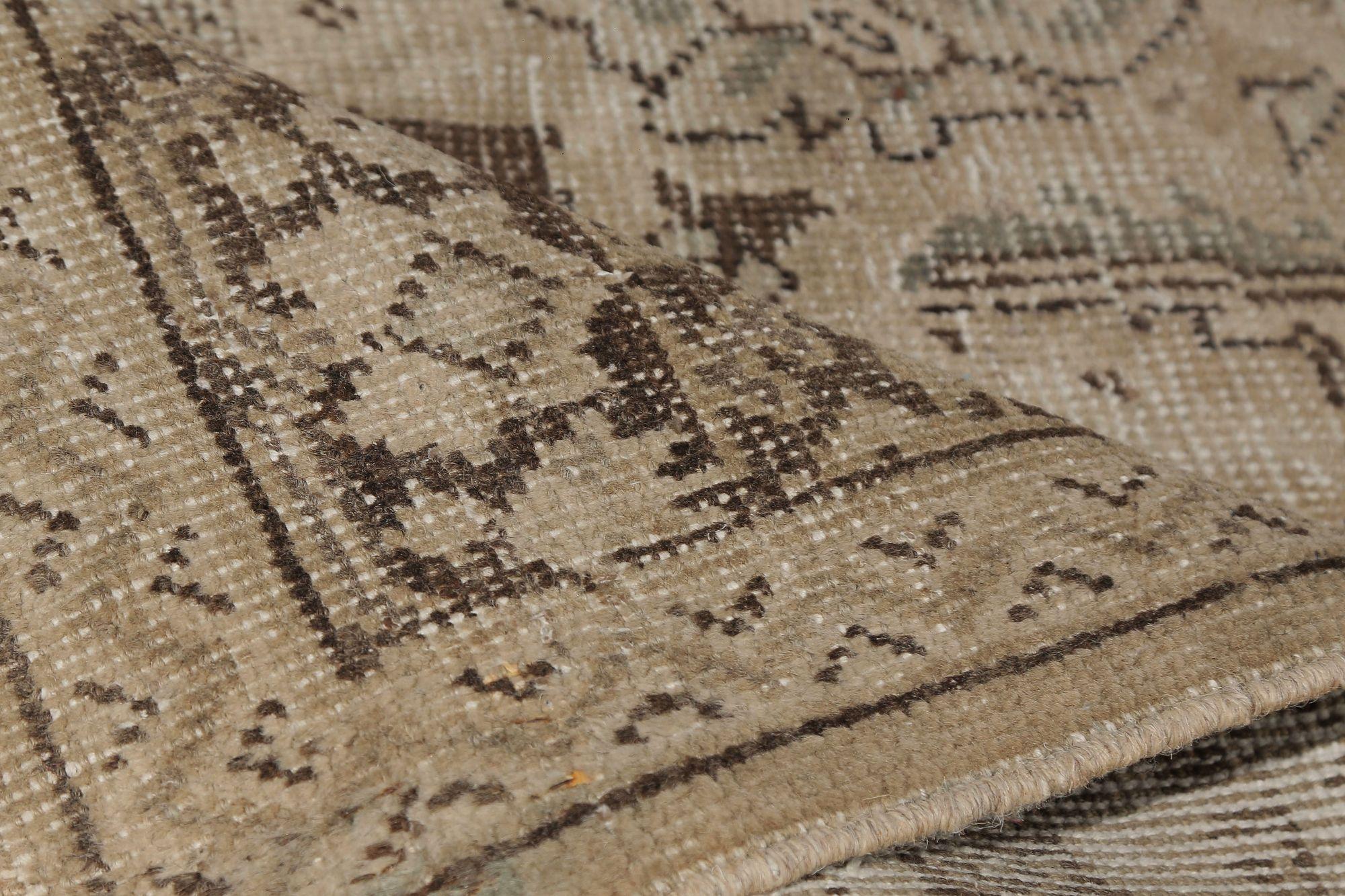 Tappeto Persiano Mahal - Lana Avorio Taupe Design - 97664 In condizioni ottime in vendita a Dallas, TX