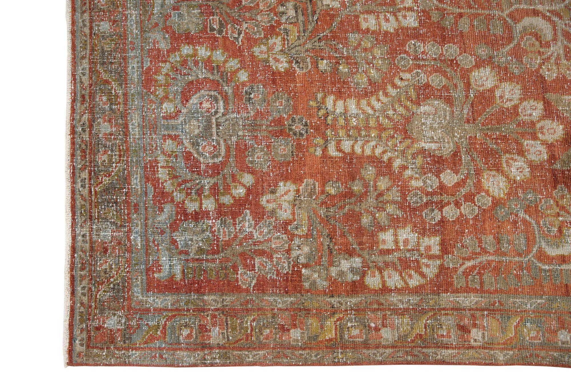 Discover the elegance of Persian Mahal featuring Runner Rug in Circa 1940. Designed with Wool and Red, this exclusive design is perfect for enhancing your space.
