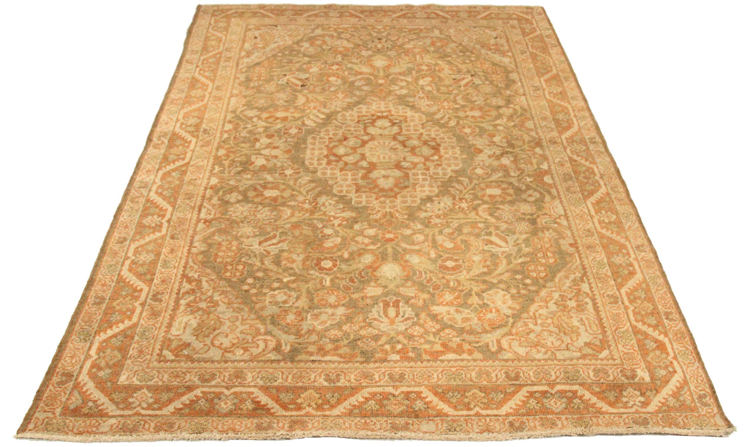 Discover the elegance of Persian Mahal featuring Small Rug in Circa 1880. Designed with Wool and GreenIvoryRed, this exclusive design is perfect for enhancing your space.