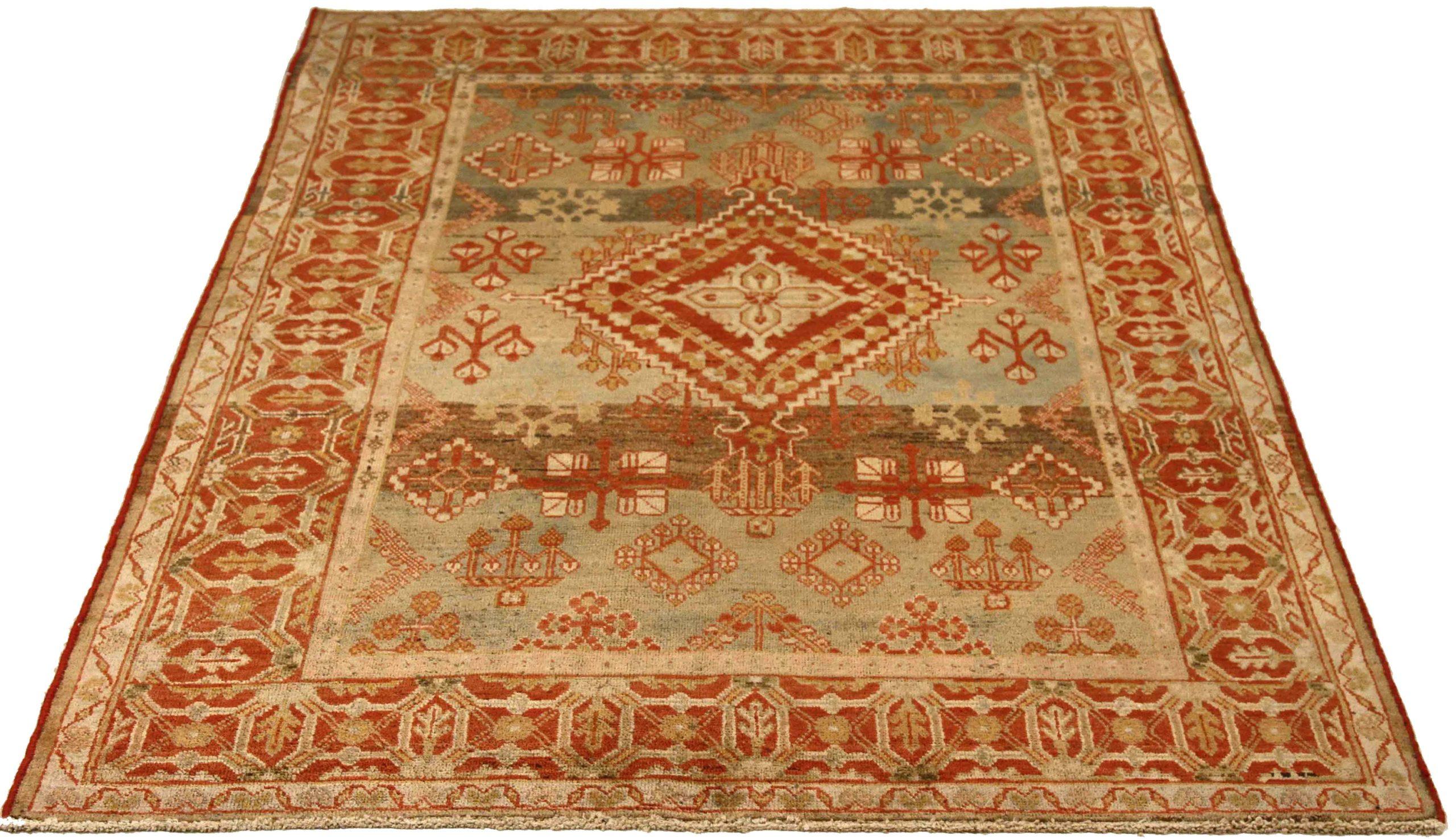 Discover the elegance of Persian Mahal featuring Small Rug in Circa 1880. Designed with Wool and BlueIvoryRed, this exclusive design is perfect for enhancing your space.