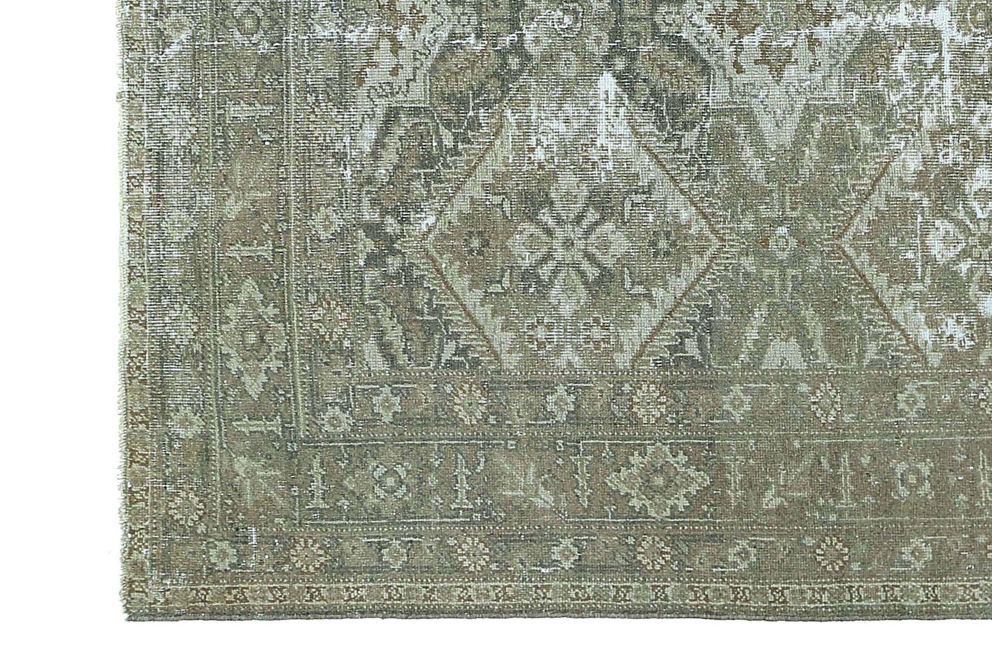 Persischer Mahal Kleiner Teppich - Wolle Taupe Design - 97556 (Irakisch) im Angebot
