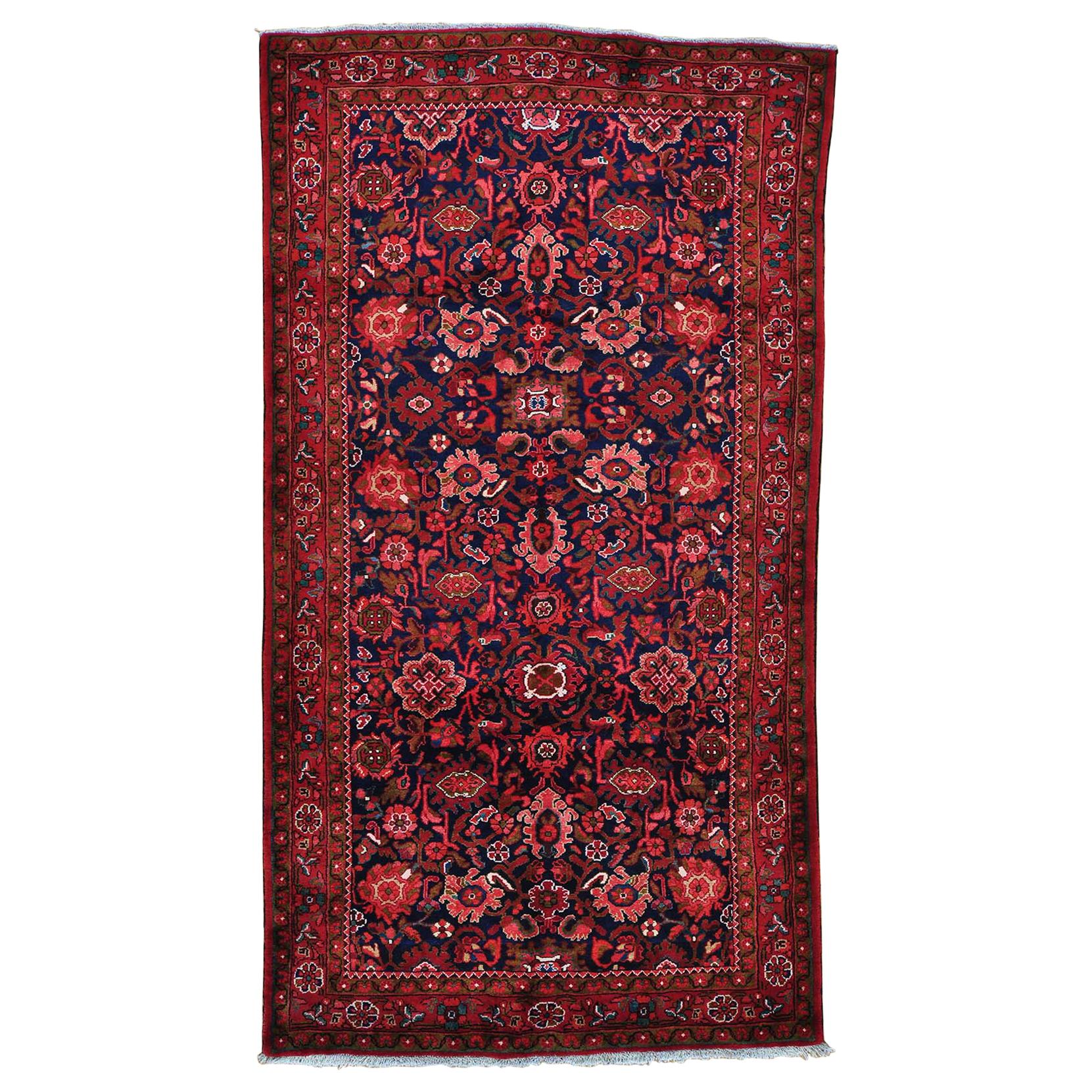 Persian Mahal Wide Runner Pure Wool Hand Knotted Oriental Rug