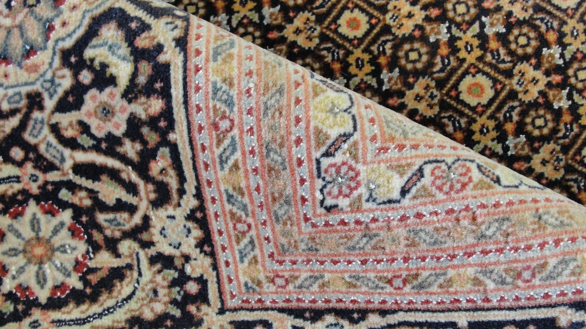 Hand-Knotted Persian Mahi Tabriz Rug For Sale