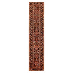 Persische Malayer Area Rugs - Wolle Schwarz Rot Gelb Design - 91570