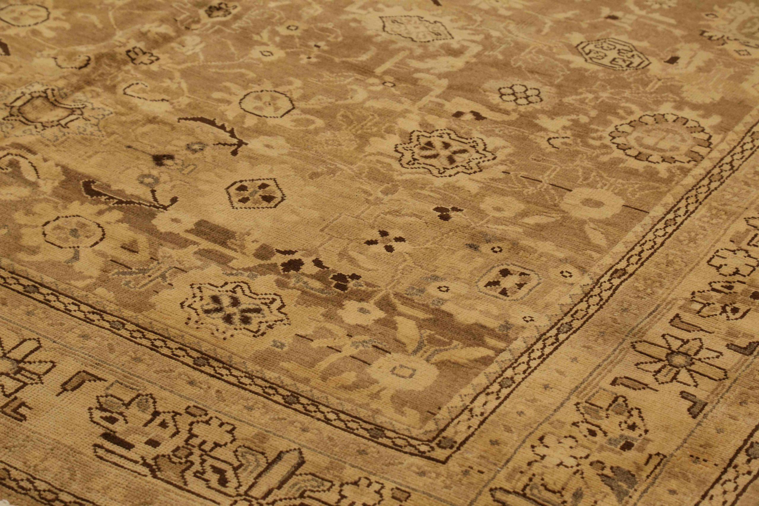 Asian Persian Malayer Area Rugs - Wool Brown Ivory 73427 For Sale