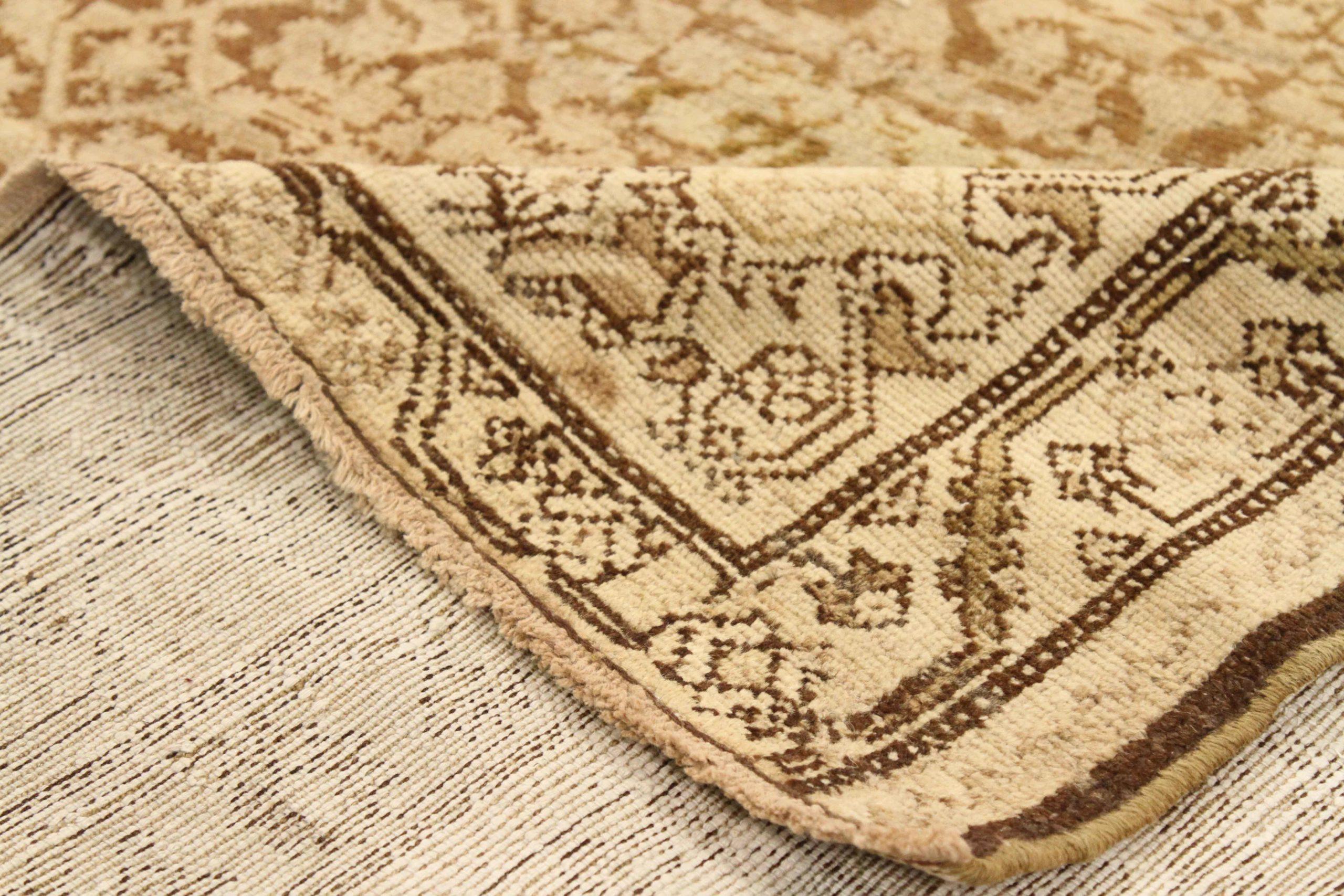 Persian Malayer Area Rugs - Wool Brown Ivory Design - 75547 In Excellent Condition For Sale In Dallas, TX