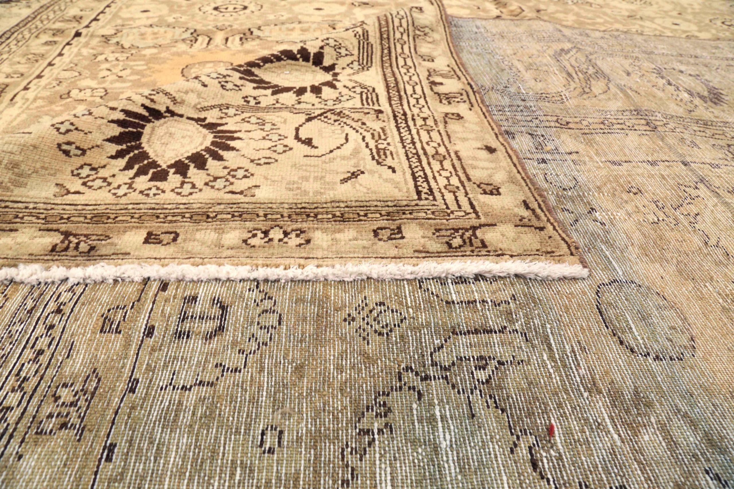 Persian Malayer Area Rugs - Wool Brown Ivory Taupe 73282 In Excellent Condition For Sale In Dallas, TX