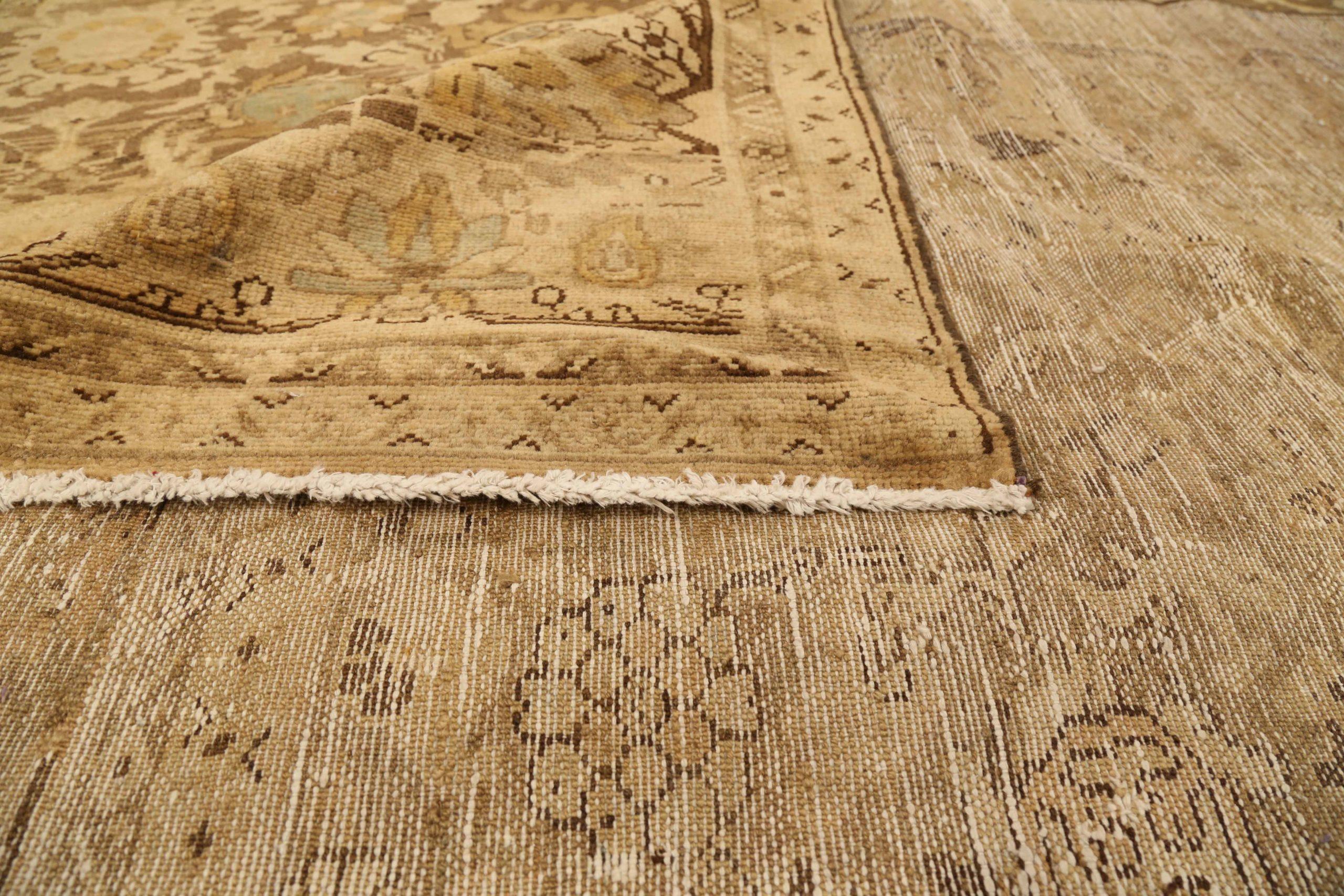 Persian Malayer Area Rugs - Wool Brown Ivory Taupe 74113 In Excellent Condition For Sale In Dallas, TX