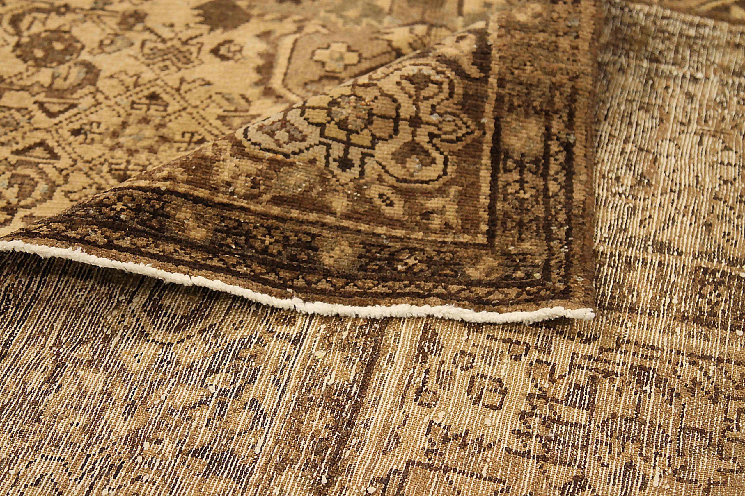 Tappeti persiani Malayer - Lana Marrone Taupe Giallo 73501 In condizioni ottime in vendita a Dallas, TX