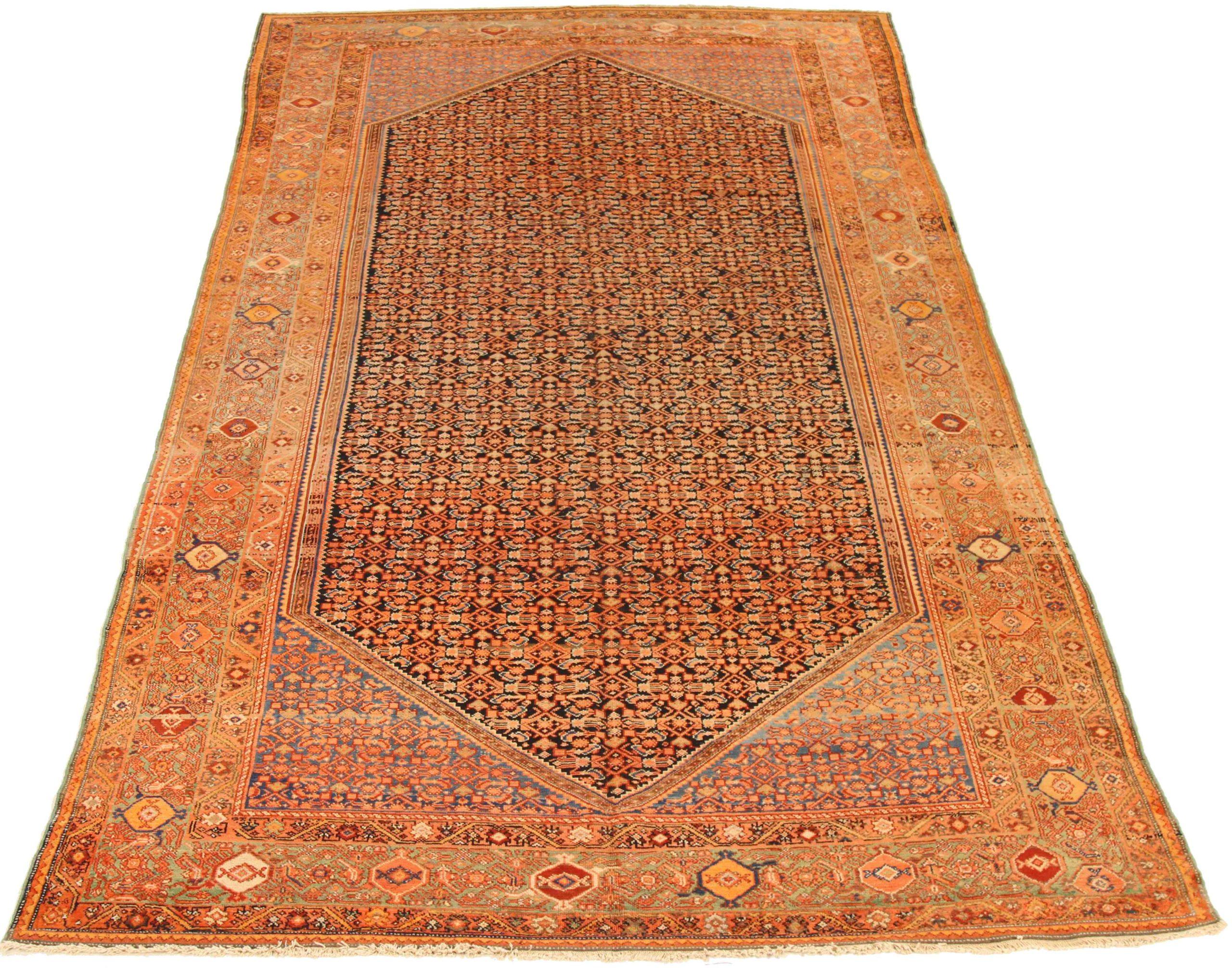 Scopri l'eleganza dei Malayer persiani con i tappeti d'area CIRCA 1880. Progettato con lana e verde-blu-rosso, questo design esclusivo è perfetto per valorizzare il tuo spazio.
