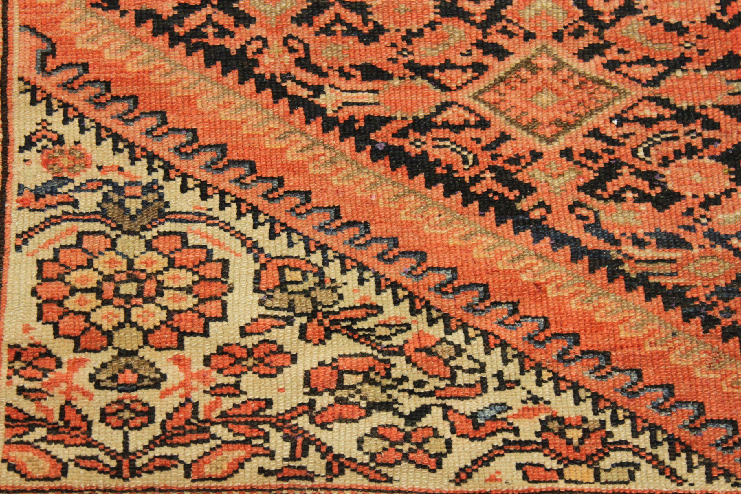 Persian Malayer Area Rugs - Wool Green Navy Blue Red 72825 In Excellent Condition For Sale In Dallas, TX