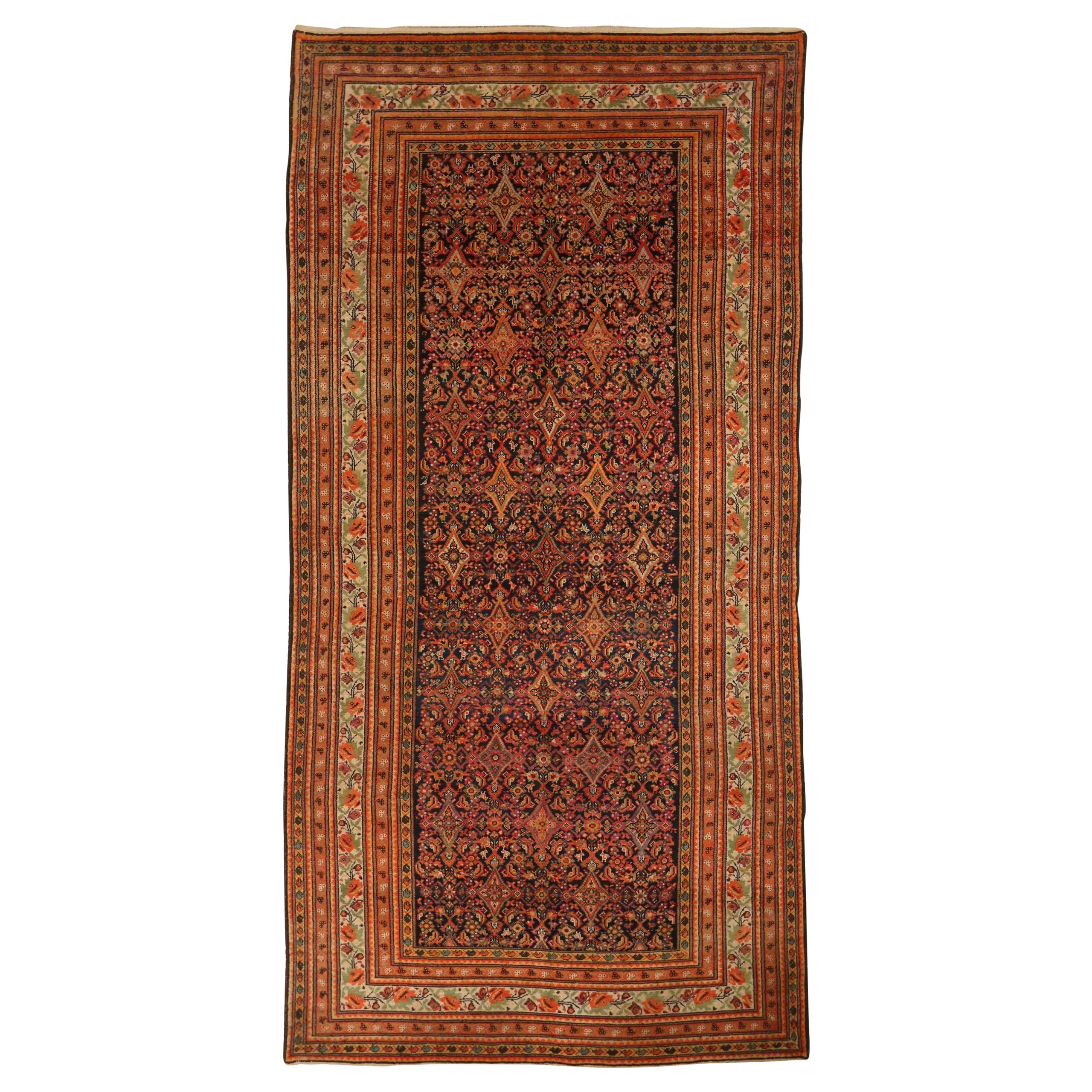 Tappeti persiani Malayer - lana, nero, verde, rosso 71475