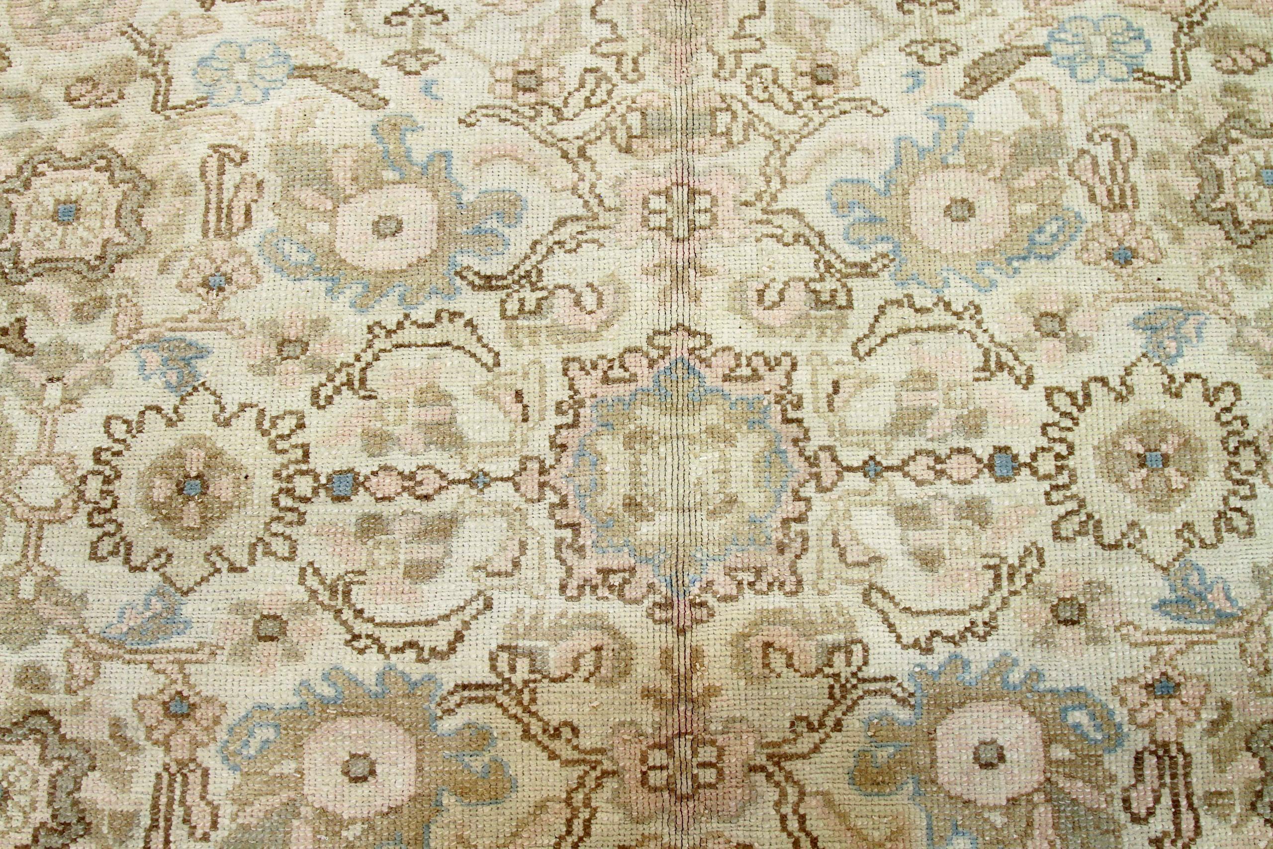 Tapis de sol persan Malayer - Laine Bleu Brown Design/One - 88079 Excellent état - En vente à Dallas, TX