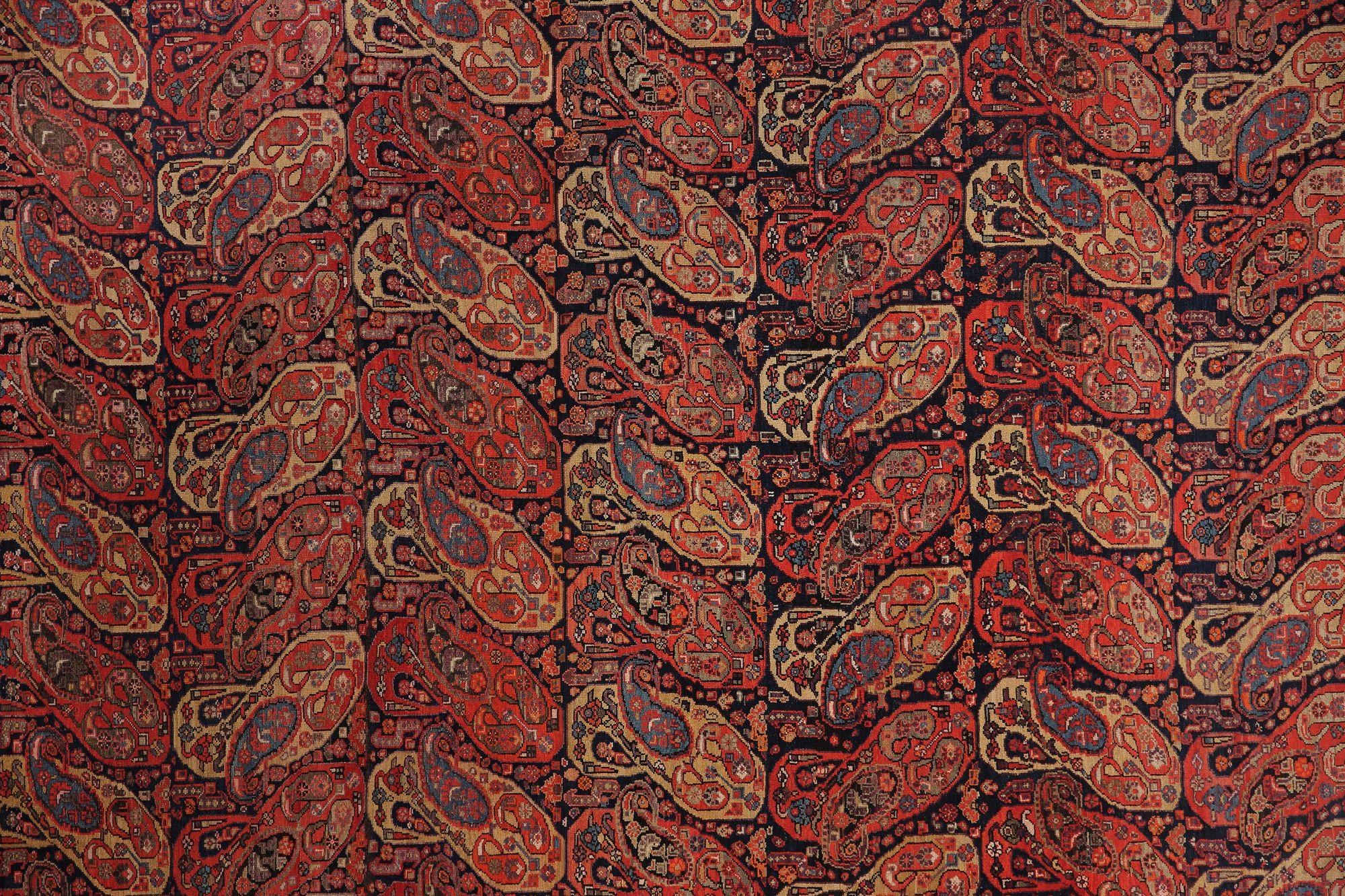 Alfombras Persas Malayer - Lana Azul Marrón Marfil Rojo Diseño - 97960 en Excelente estado para la venta en Dallas, TX