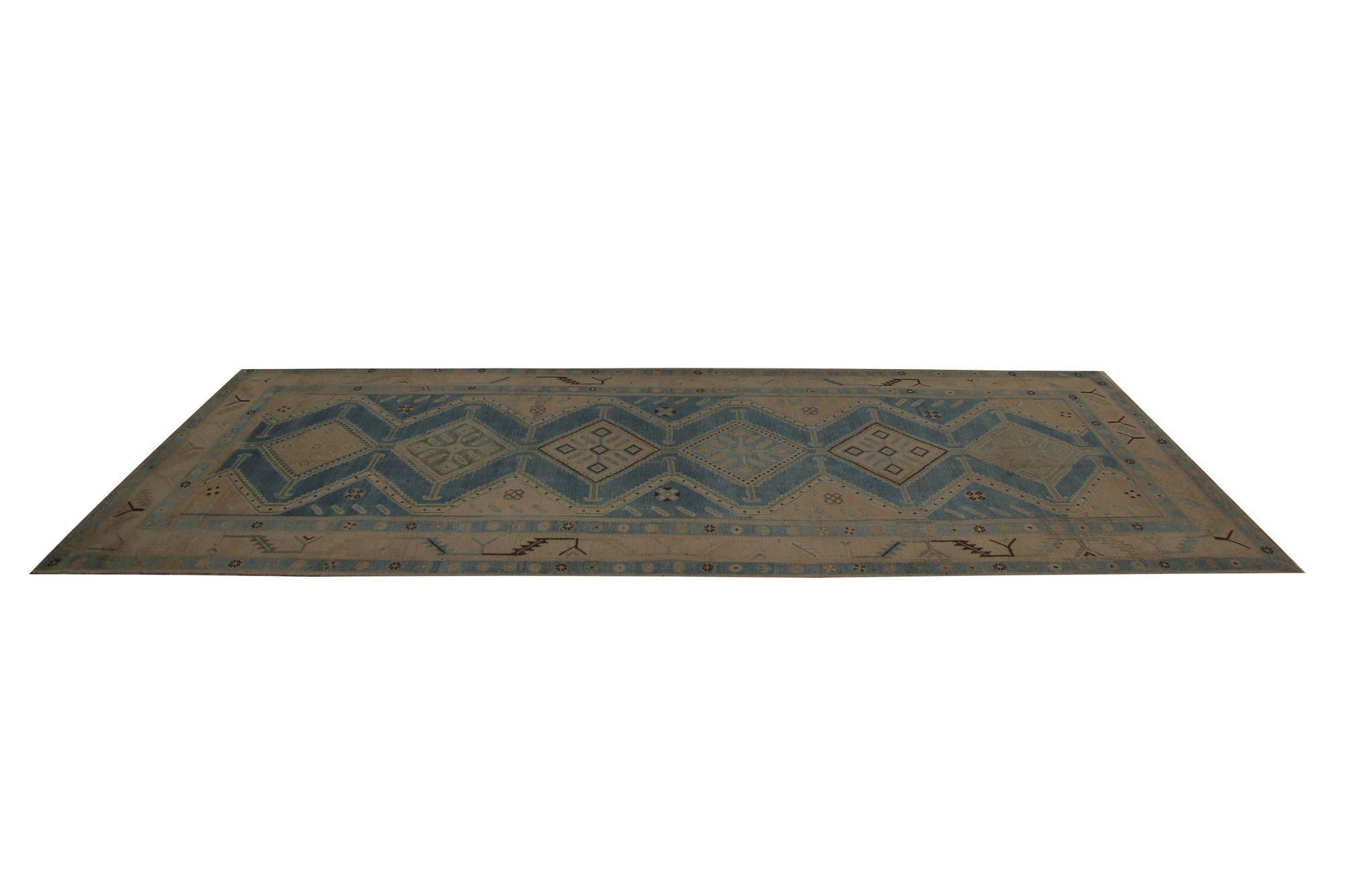 XX secolo Tappeti persiani Malayer - Tappeti in lana blu grigio taupe - 96842 in vendita