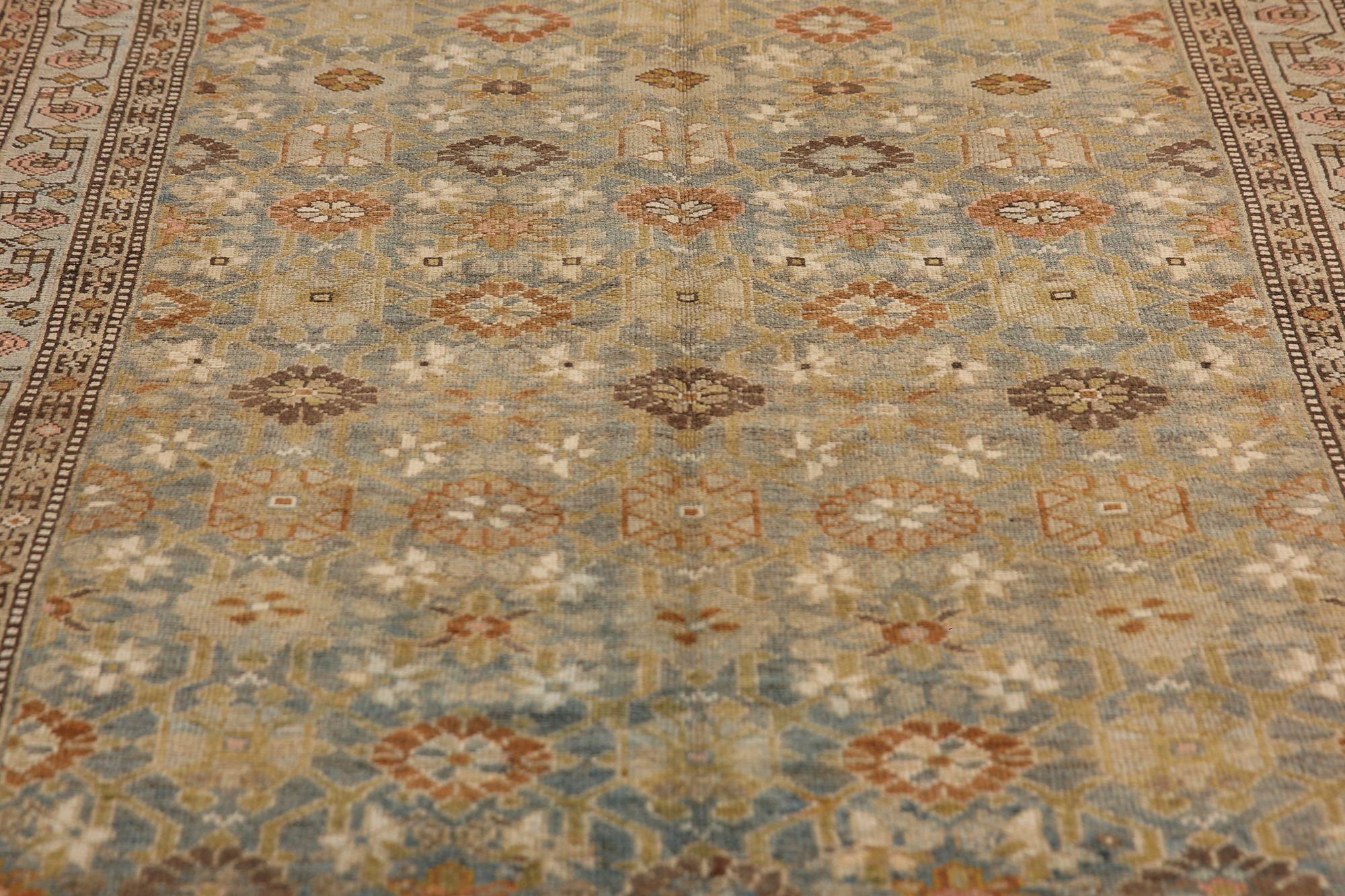 Alfombras Persas Malayer - Diseño Lana Azul Marfil Topo - 97297 Iraquí en venta