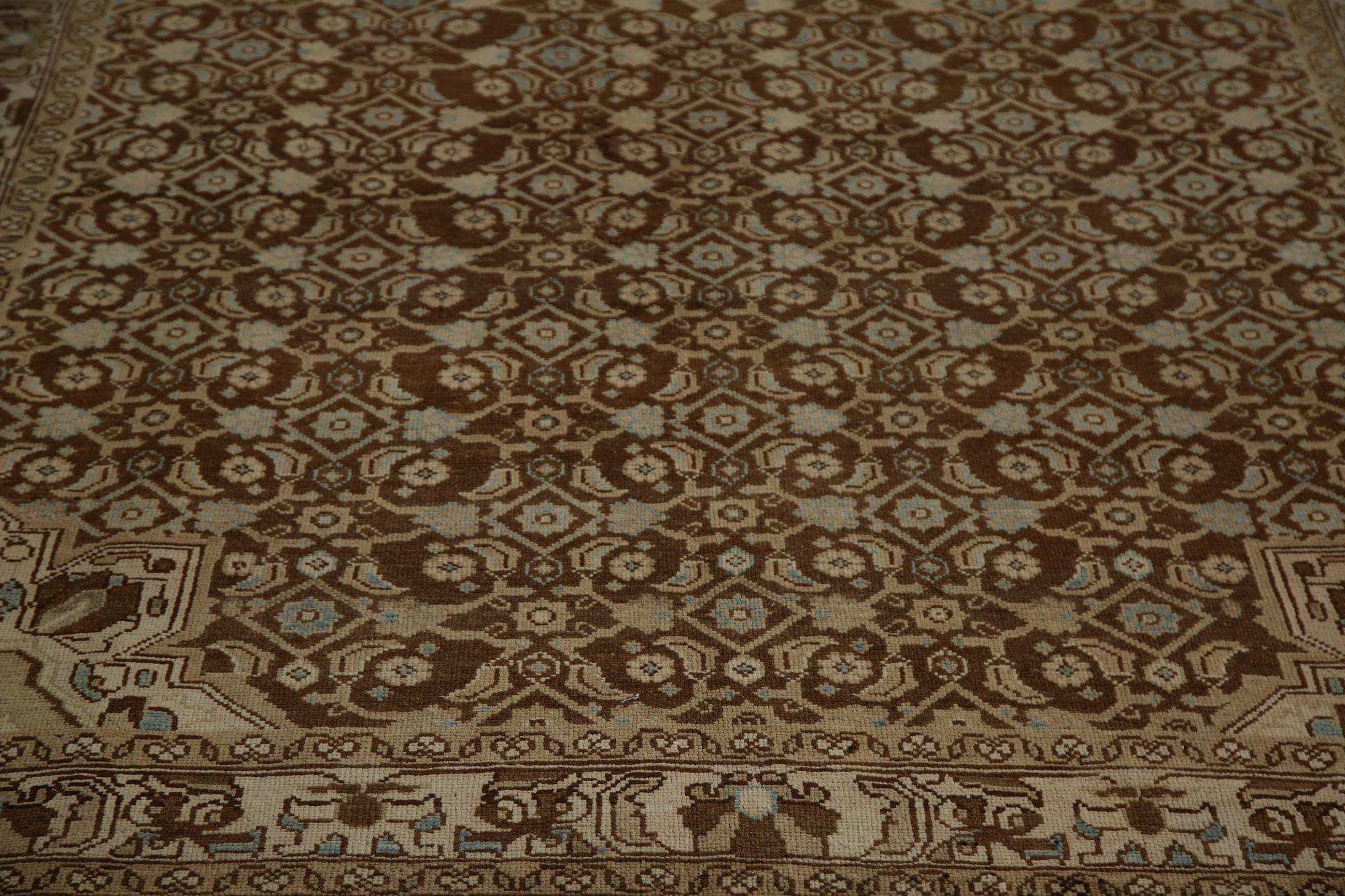 Persische Malayer Teppiche - Wolle Brown Design - 96750 (Irakisch) im Angebot