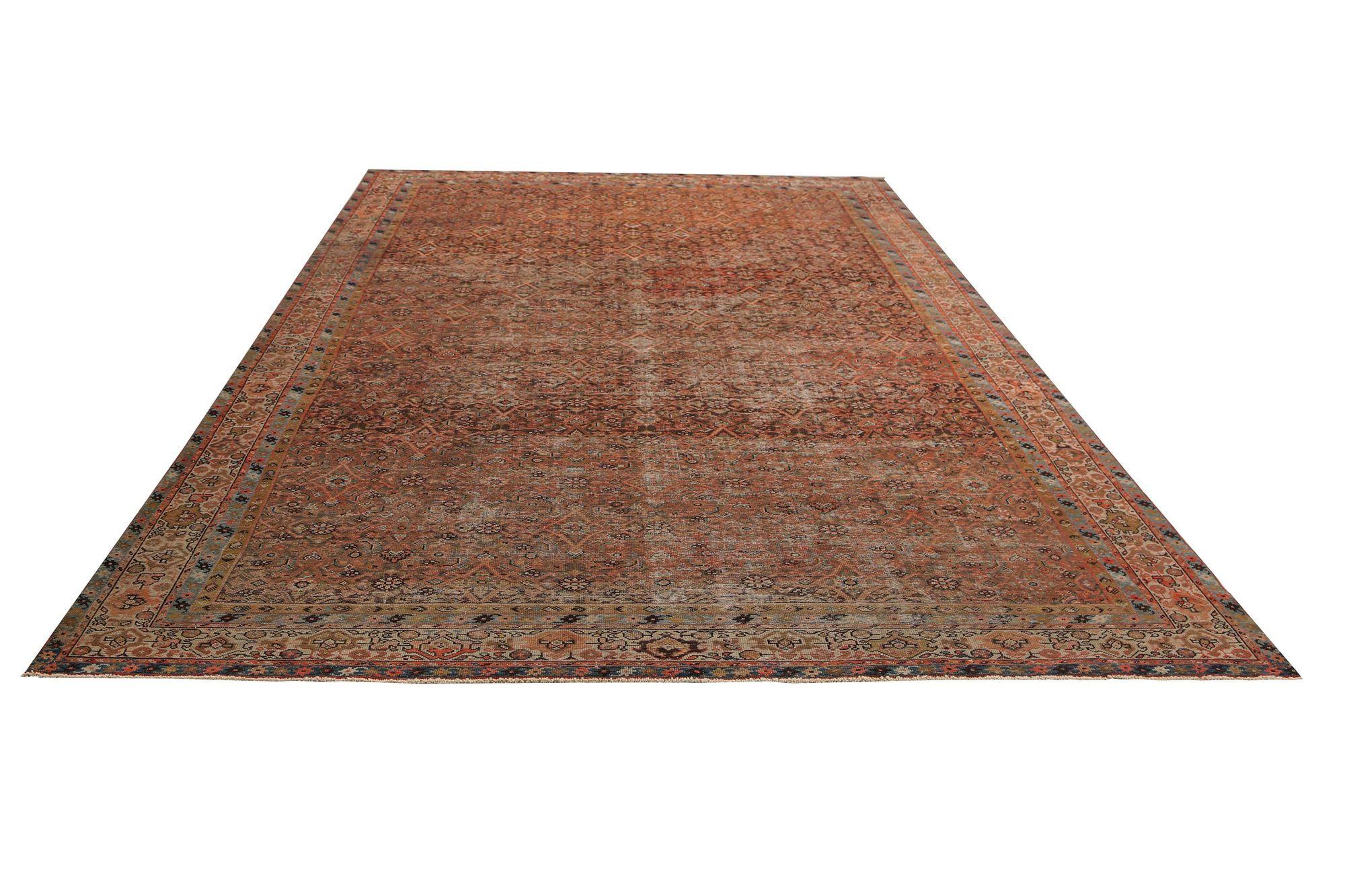 Tappeti persiani Malayer - Design marrone in lana - 96818 In condizioni ottime in vendita a Dallas, TX