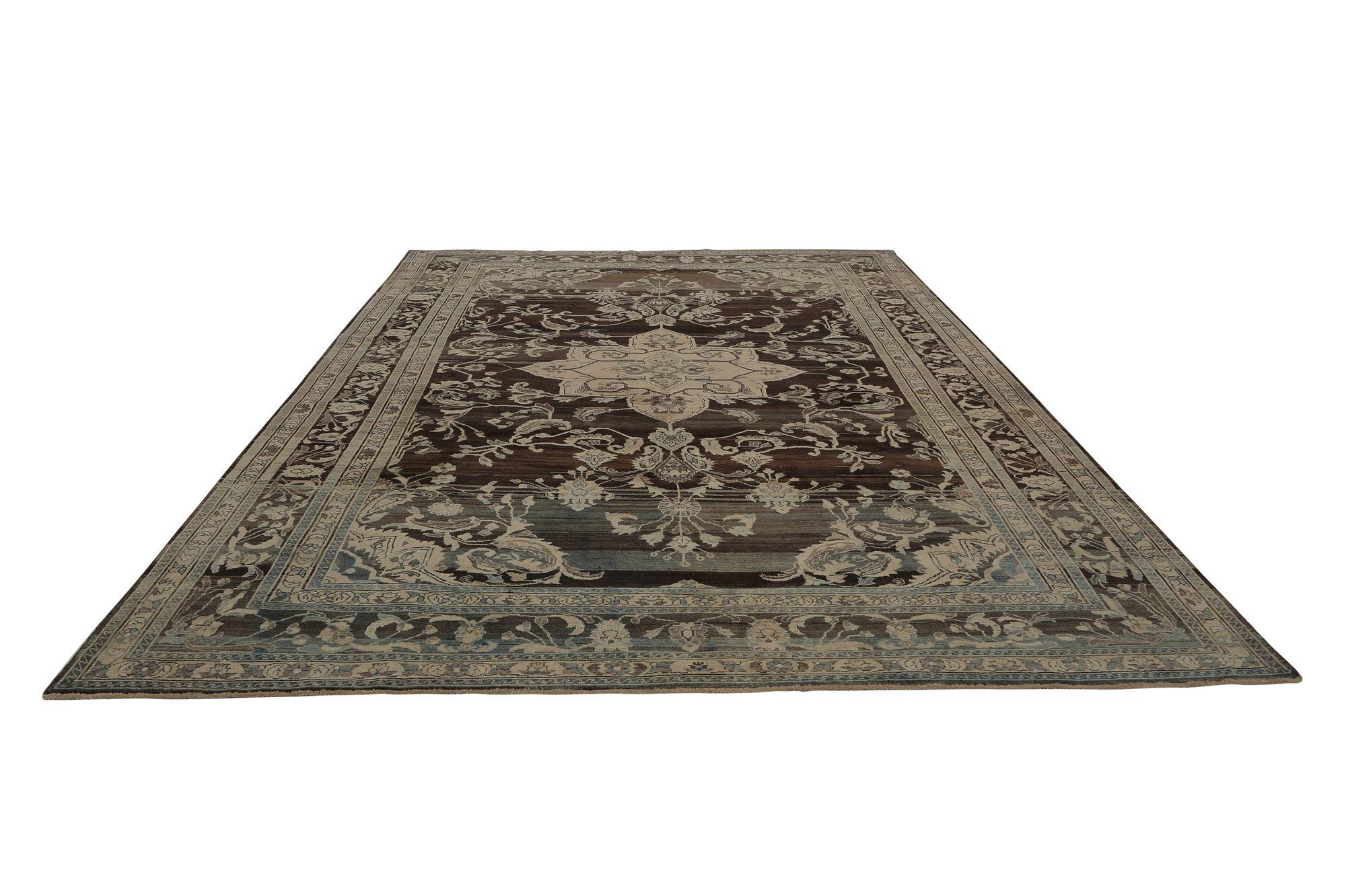 XX secolo Tappeti persiani Malayer - Design marrone in lana - 96886 in vendita