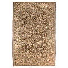 Persische Malayer Teppiche - Wolle Braun Elfenbein 73976