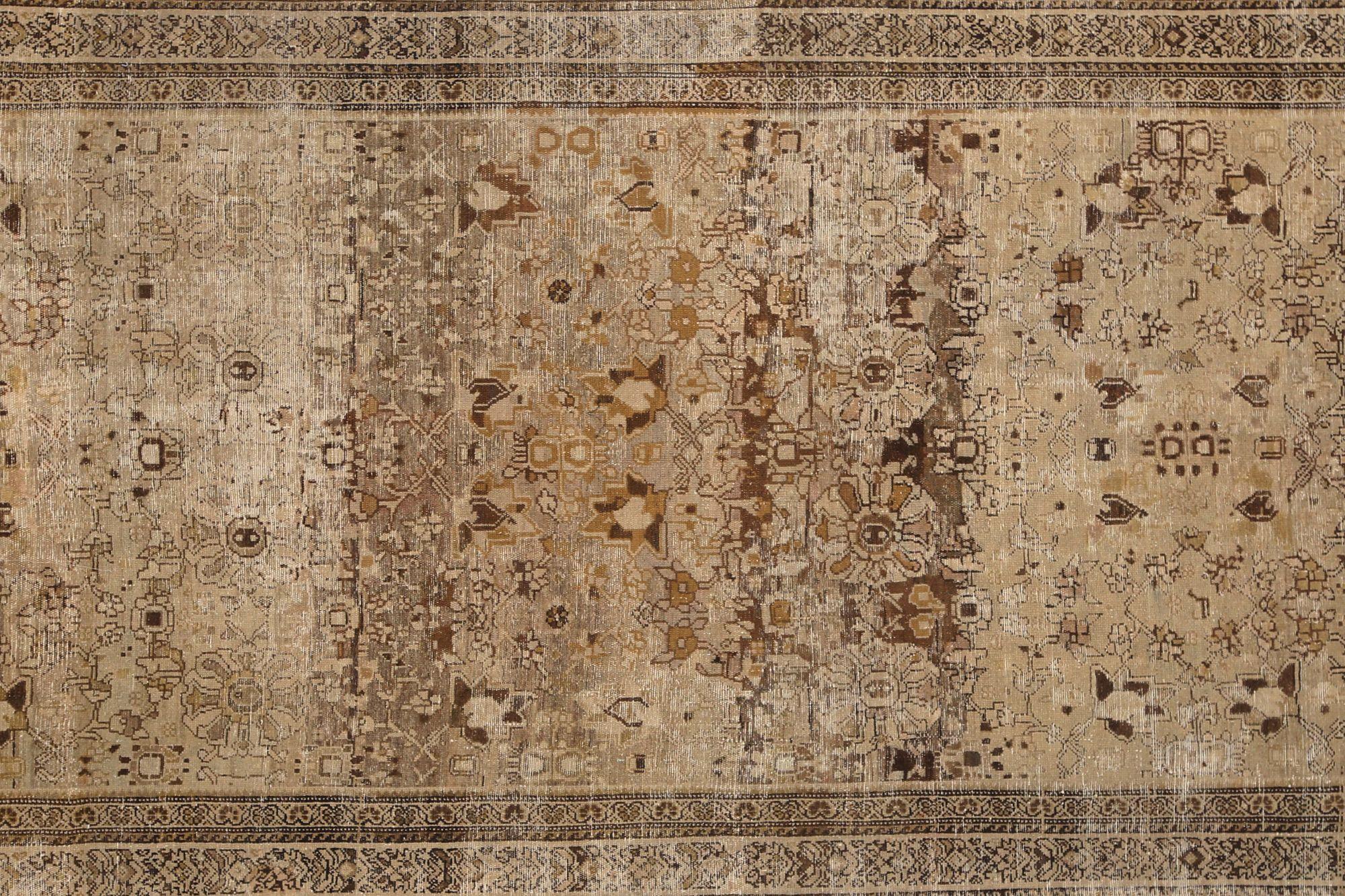 20ième siècle Tapis de sol persan Malayer - Laine Brown Design/One - 97741 en vente