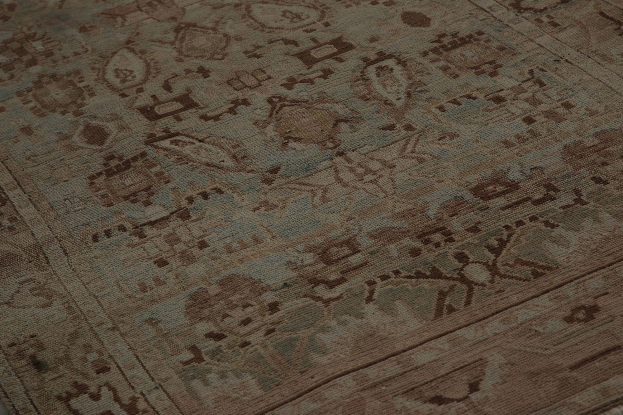 Tappeti persiani Malayer - Lana Marrone Azzurro Taupe - 97839 In condizioni ottime in vendita a Dallas, TX