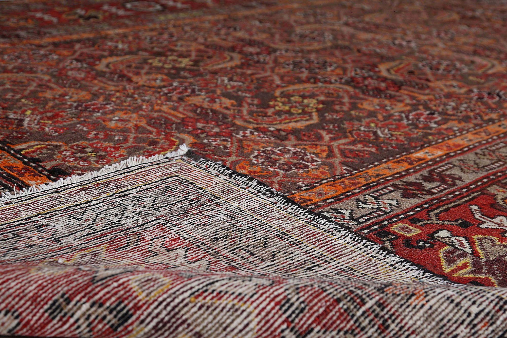 Alfombras Persas Malayer - Lana Marrón Naranja Rojo Diseño - 97189 Iraquí en venta
