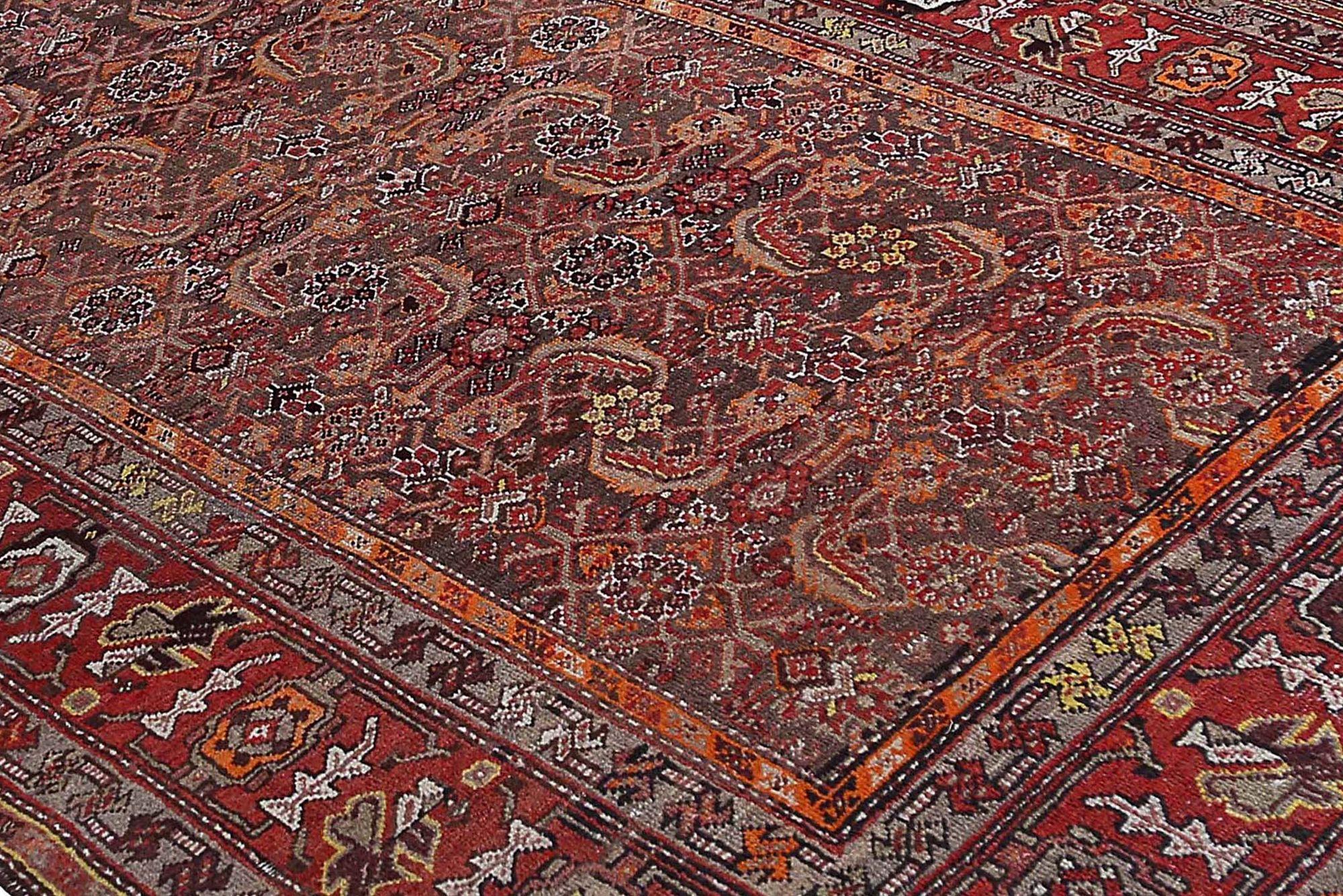 Alfombras Persas Malayer - Lana Marrón Naranja Rojo Diseño - 97189 en Excelente estado para la venta en Dallas, TX