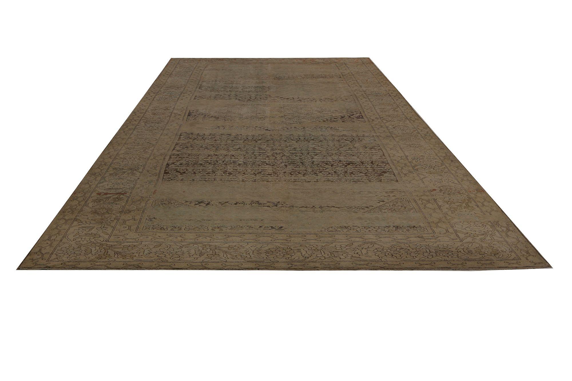 Tappeti persiani Malayer - Lana Marrone Taupe Design - 96837 In condizioni ottime in vendita a Dallas, TX