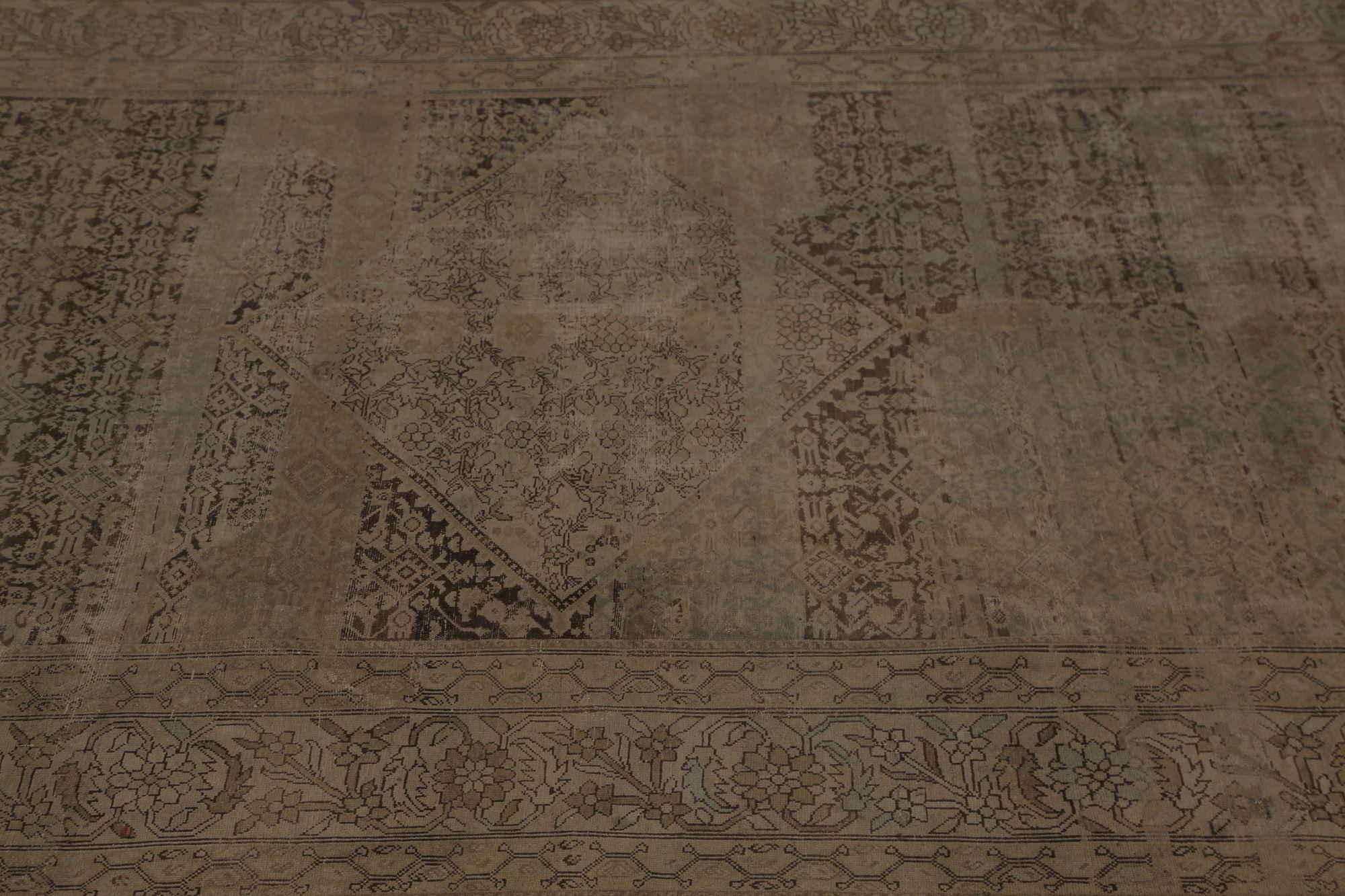 XX secolo Tappeti persiani Malayer - Lana Marrone Taupe Design - 96837 in vendita