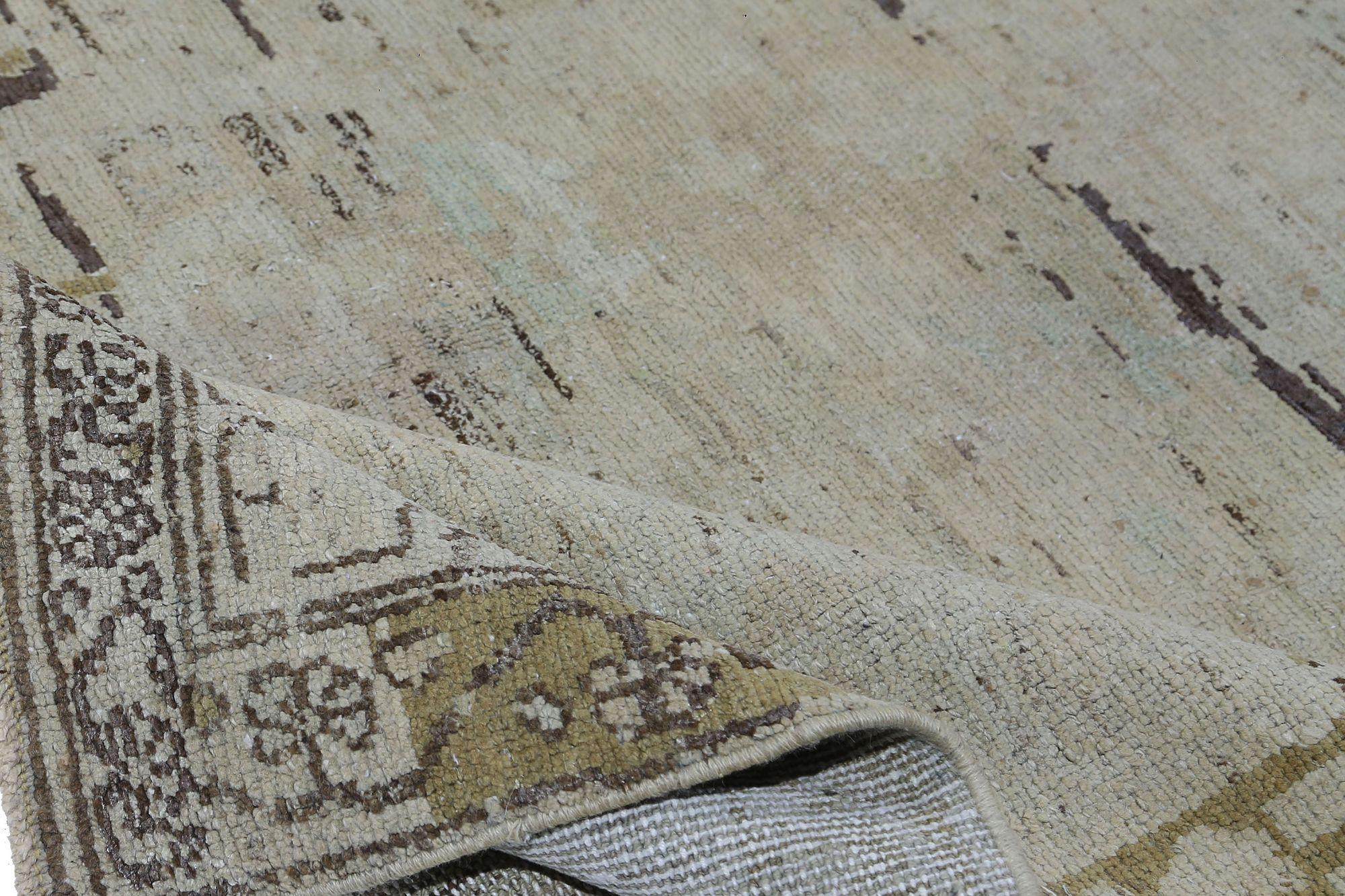 Descubre la elegancia de las alfombras persas Malayer de Circa 1880. Diseñado con lana y marfil, este diseño exclusivo es perfecto para realzar tu espacio.