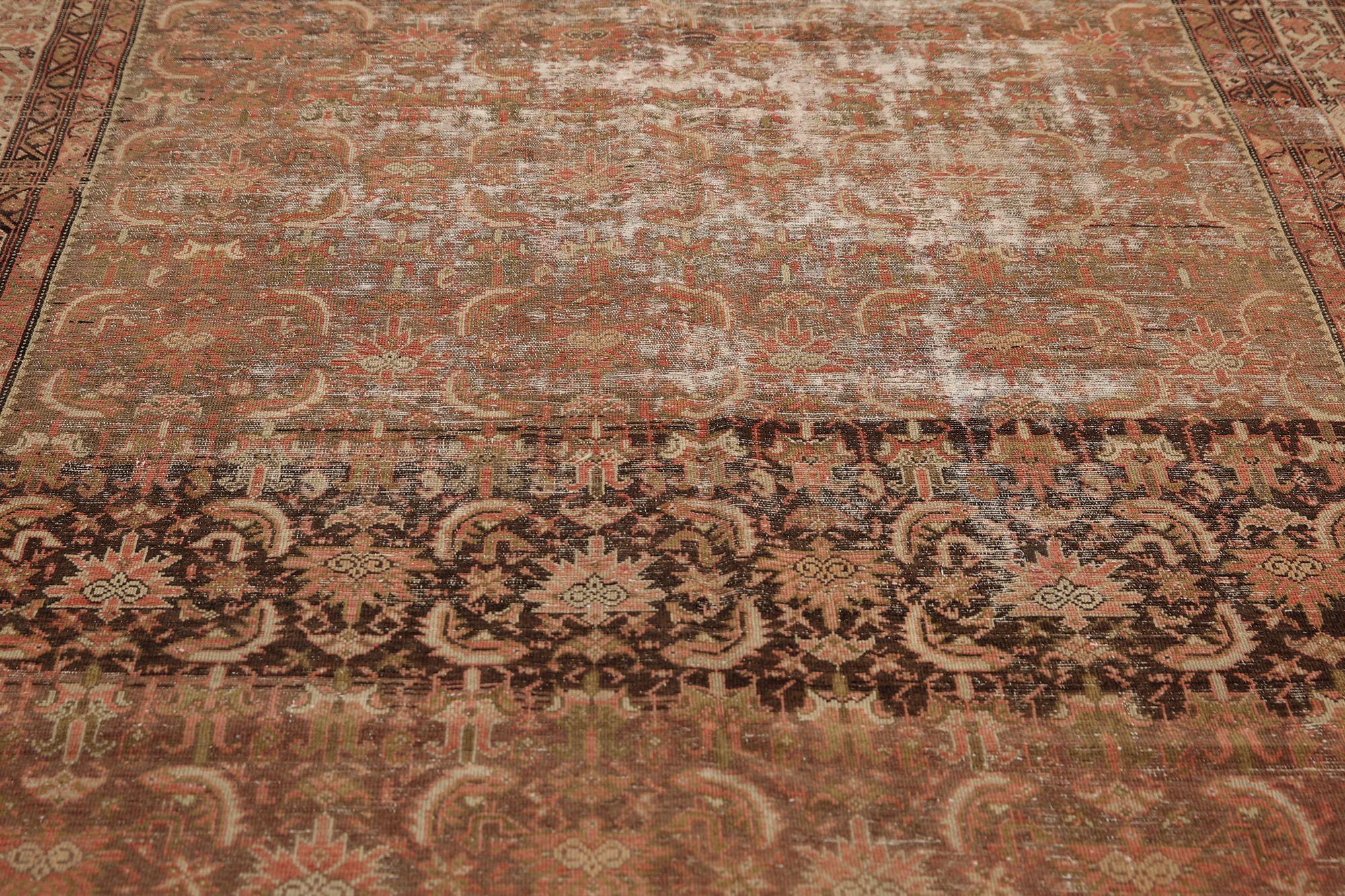 Persische Malayer-Teppiche - Wolle Elfenbein Rosa Taupe Design - 97715 (Irakisch) im Angebot