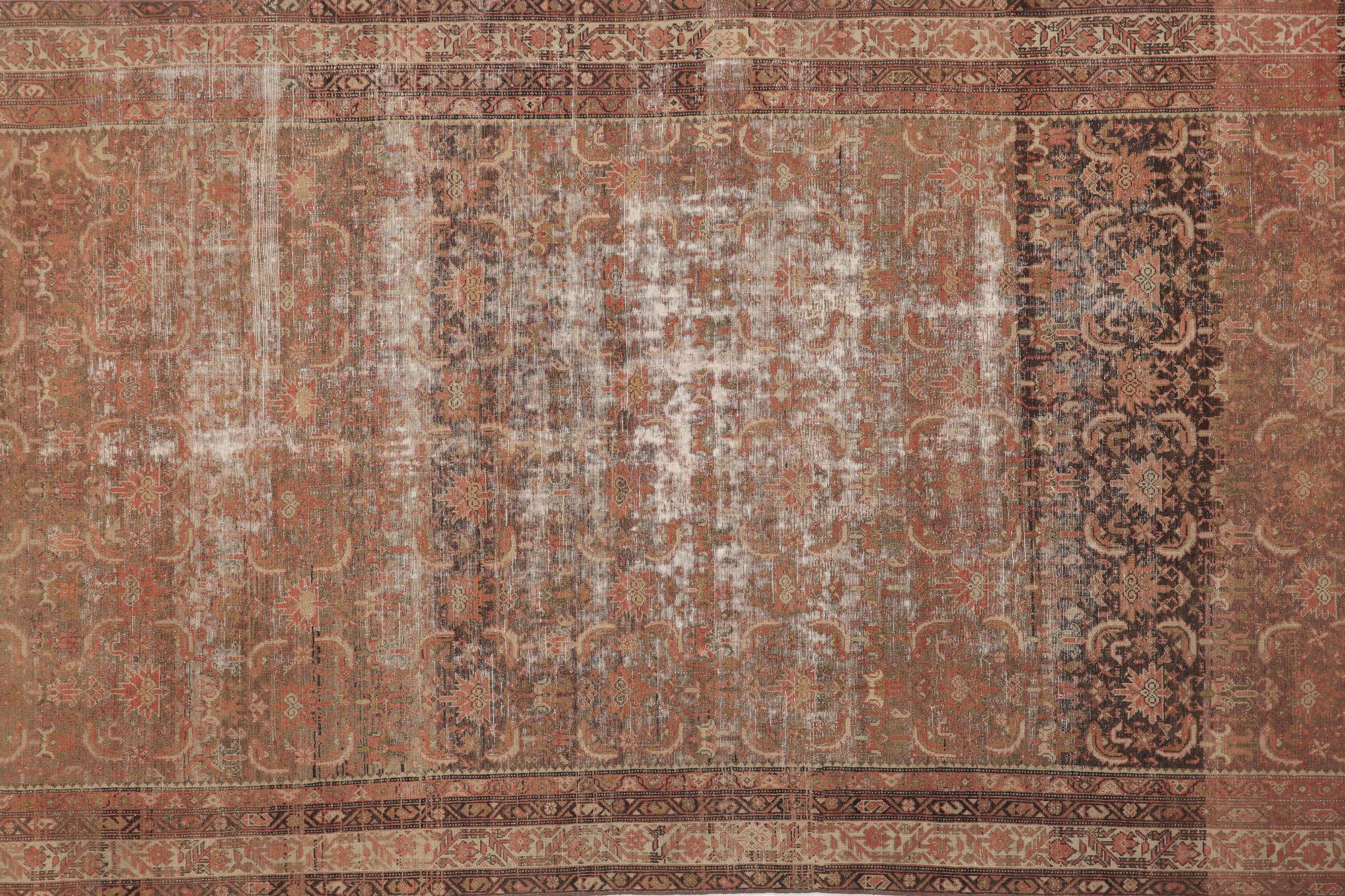 Persische Malayer-Teppiche - Wolle Elfenbein Rosa Taupe Design - 97715 im Zustand „Hervorragend“ im Angebot in Dallas, TX