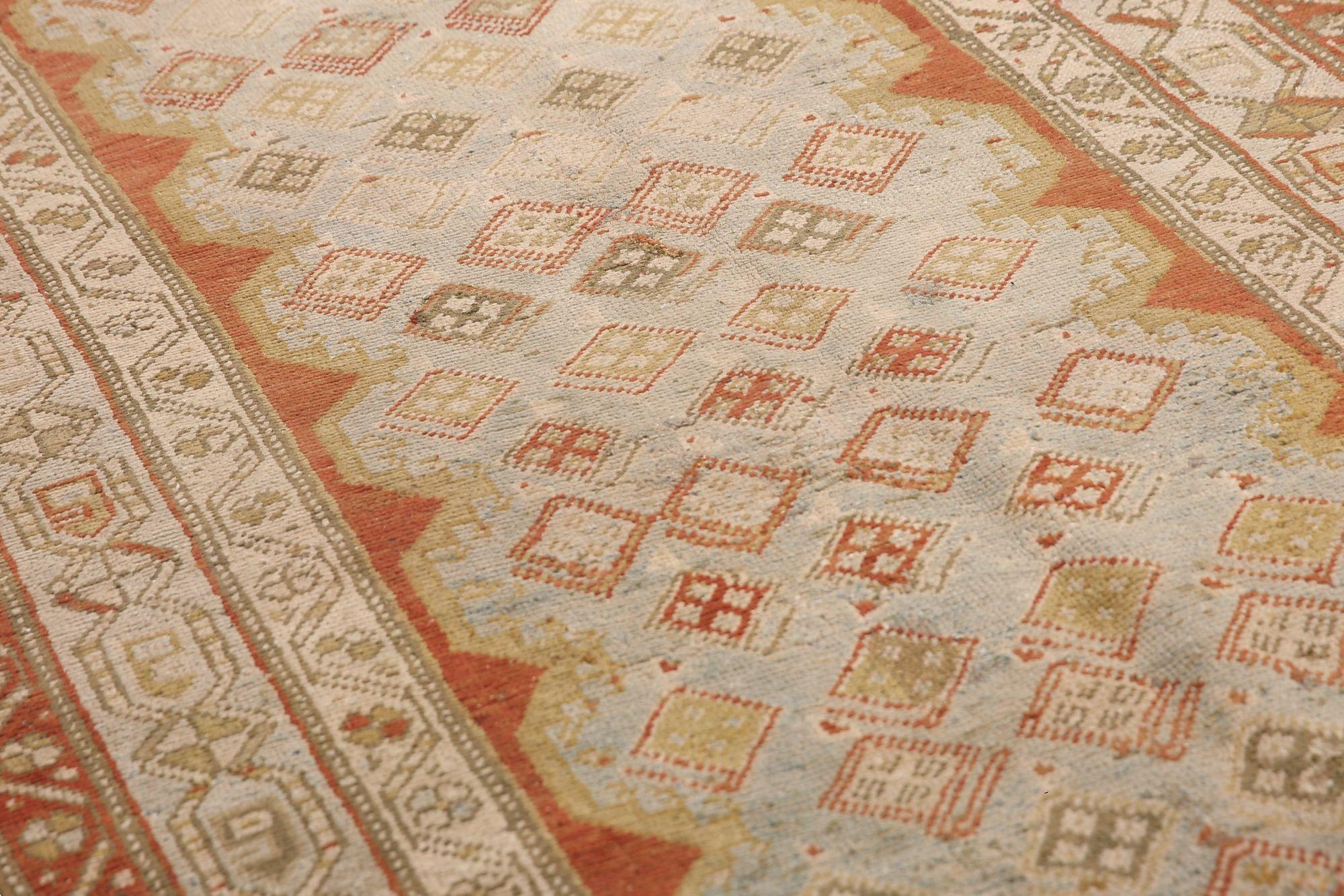 Persische Malayer-Teppiche - Wolle Elfenbeinrot Design - 97703 (Irakisch) im Angebot