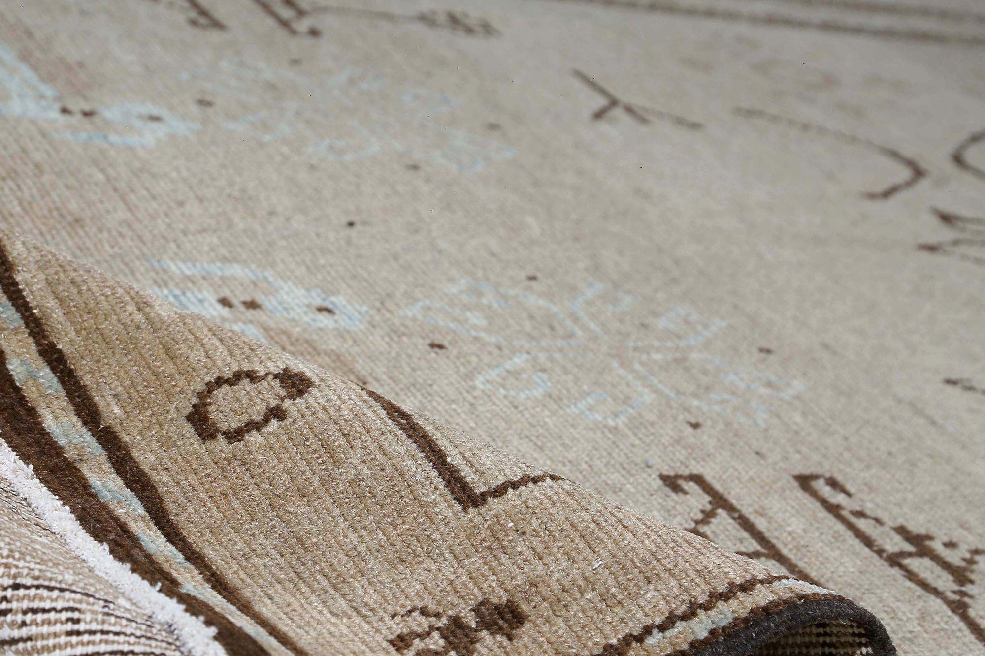 Iracheno Tappeti persiani Malayer - Lana Avorio Taupe Design - 96913 in vendita