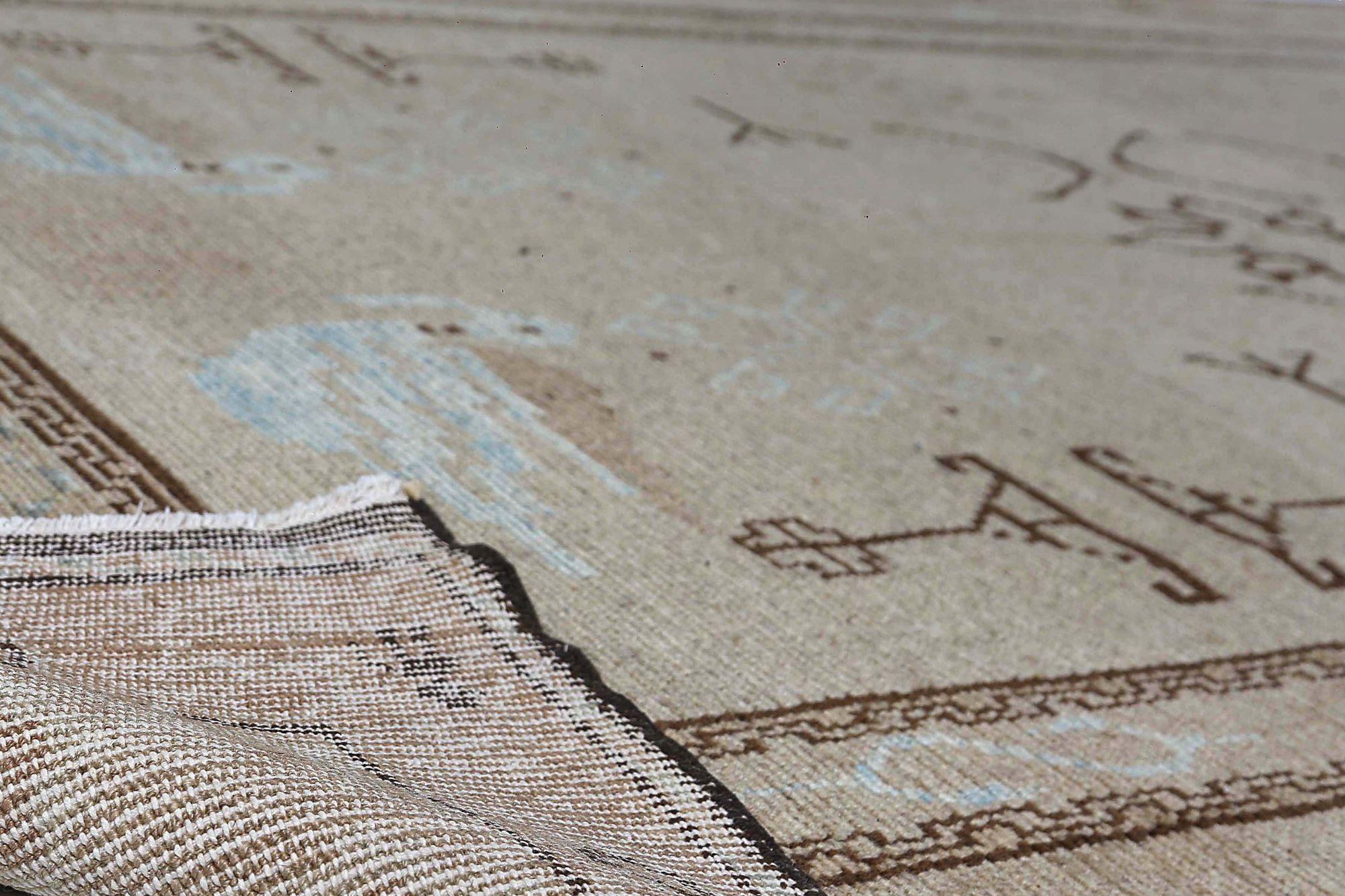 Tappeti persiani Malayer - Lana Avorio Taupe Design - 96913 In condizioni ottime in vendita a Dallas, TX