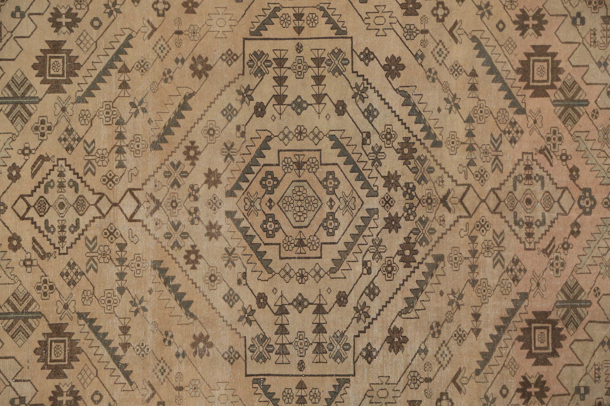Persische Malayer-Teppiche - Wolle in Taupe mit Muster - 97761 (20. Jahrhundert) im Angebot