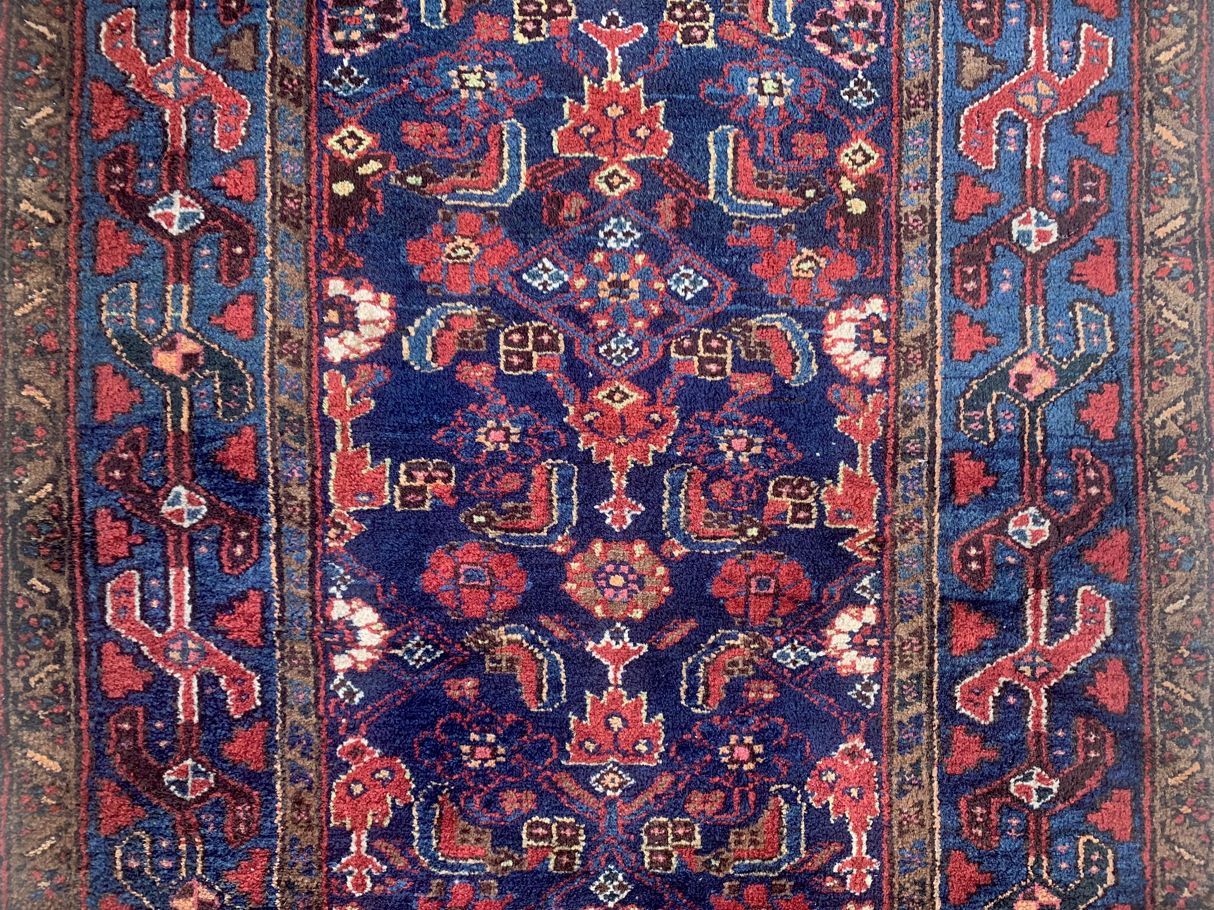Hand-Knotted Persian Malayer, Circa 1920 For Sale