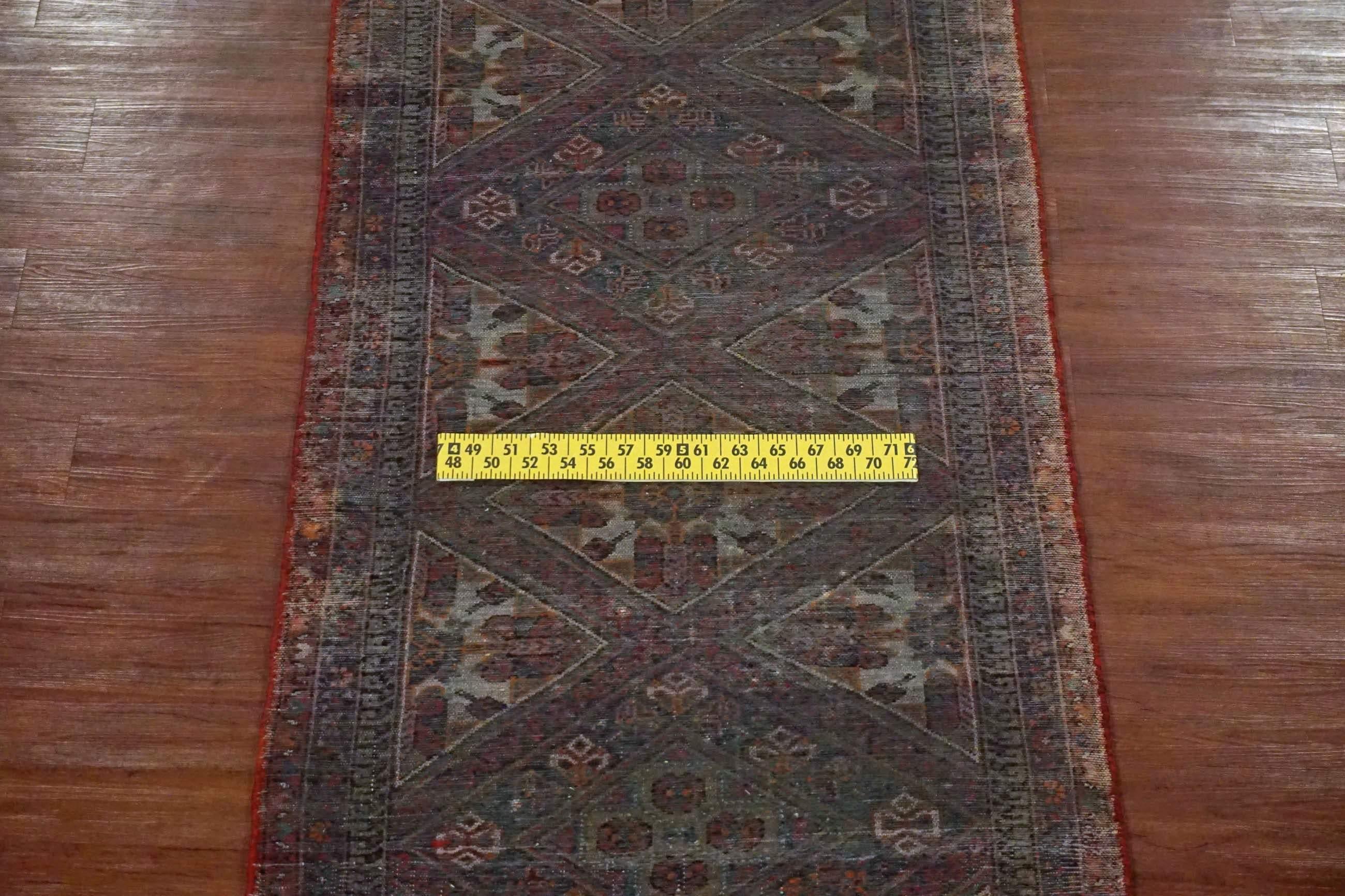 Wool Persian Malayer Gallery Runner, circa 1940 For Sale