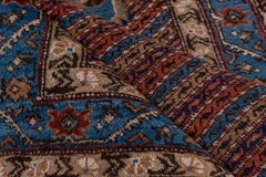 Persian Malayer in Minimalist Medallion Striped Antique