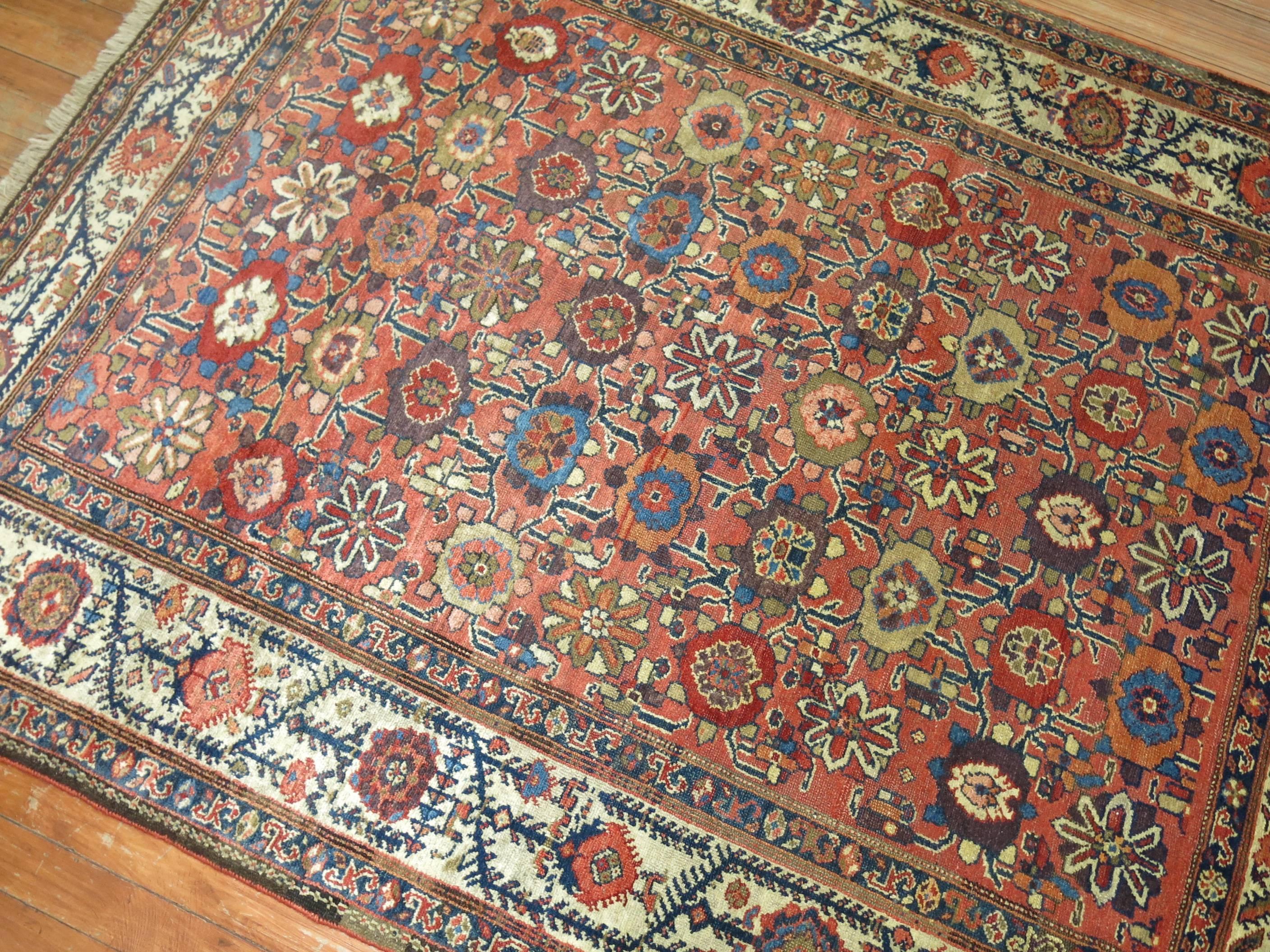 Decorative early 20th century Persian Malayer rug sporting an infamous mini khani pattern

4'10'' x 6'