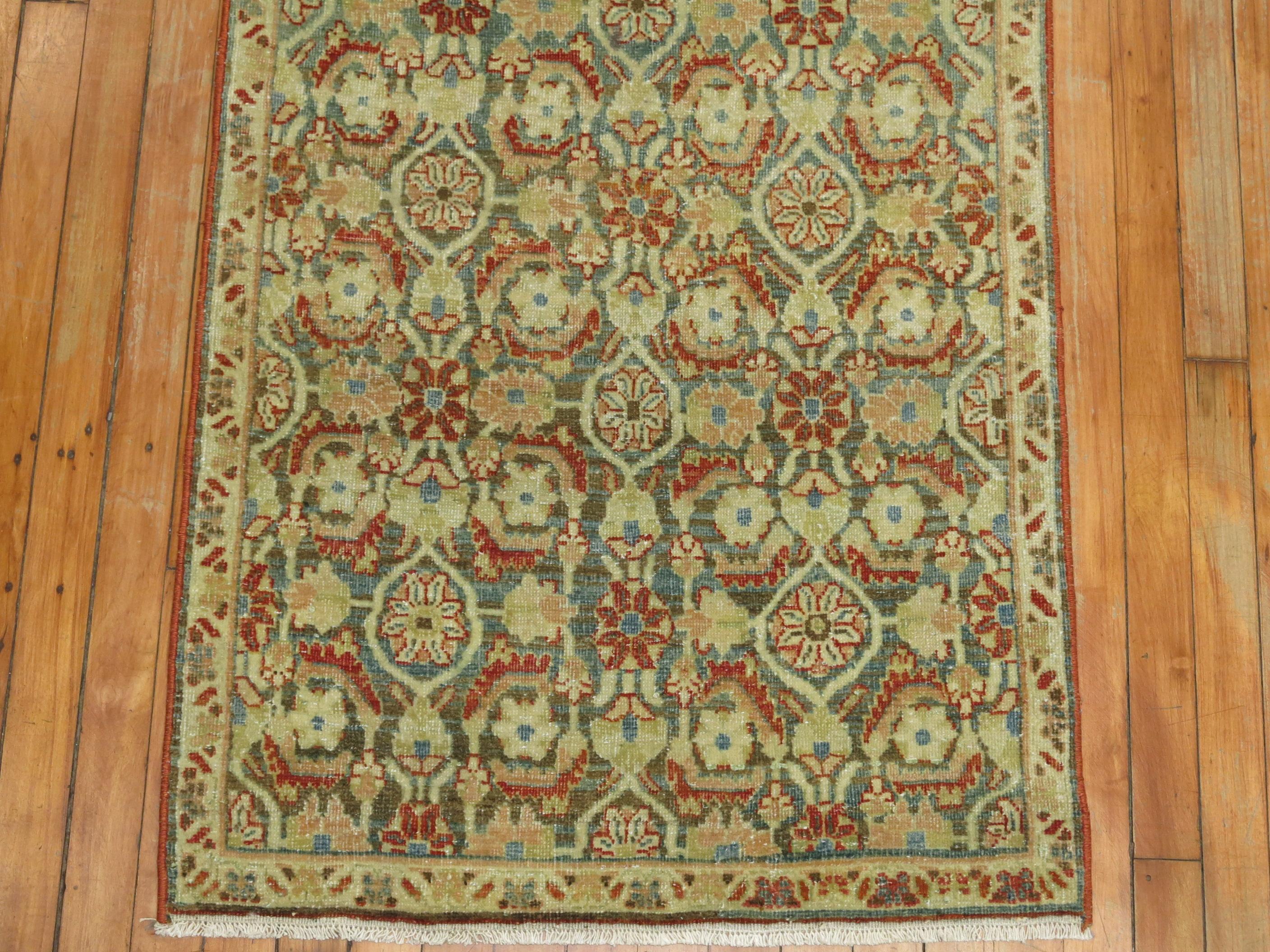 Hand-Woven Persian Malayer Narrow Runner