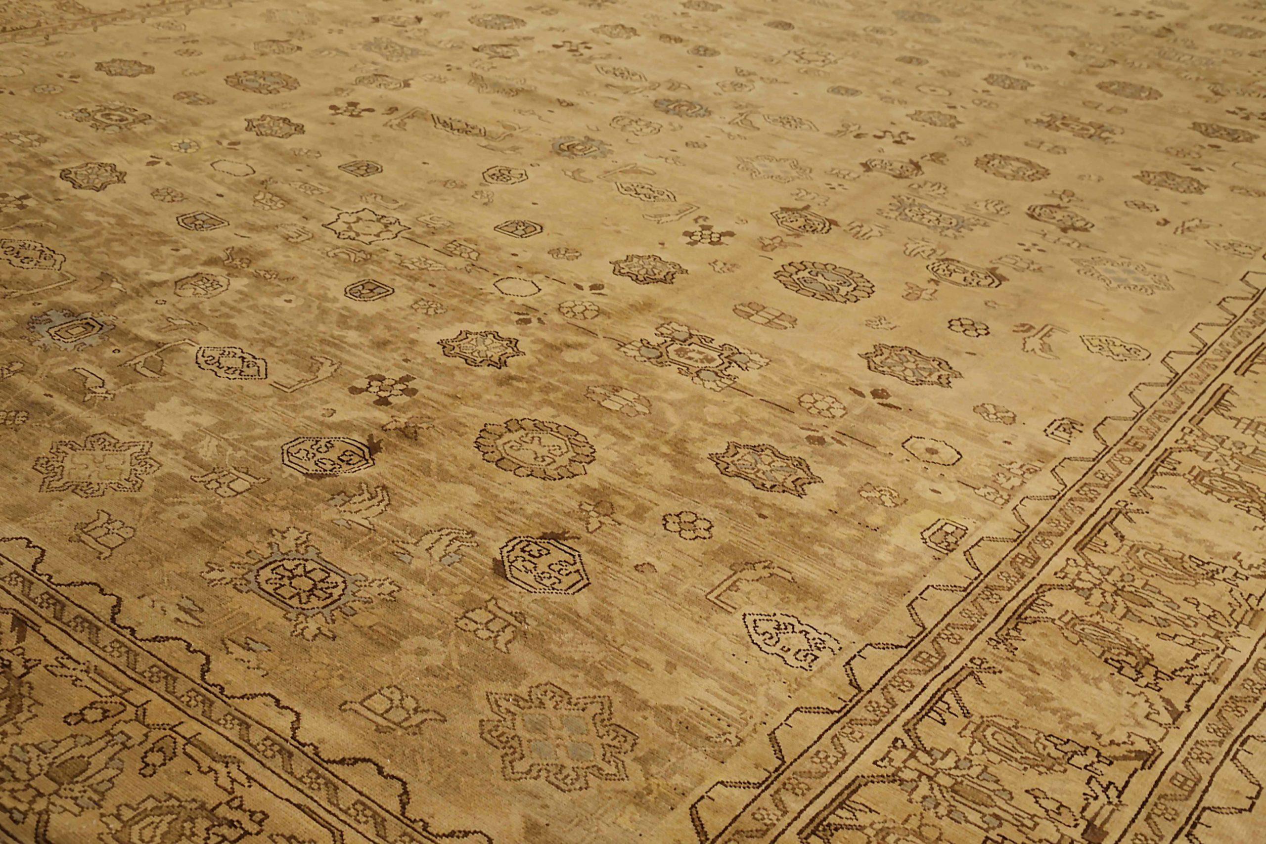 Asiatico Tappeto persiano Malayer Over Size Circa 1880 - Lana Marrone Avorio 73278 in vendita