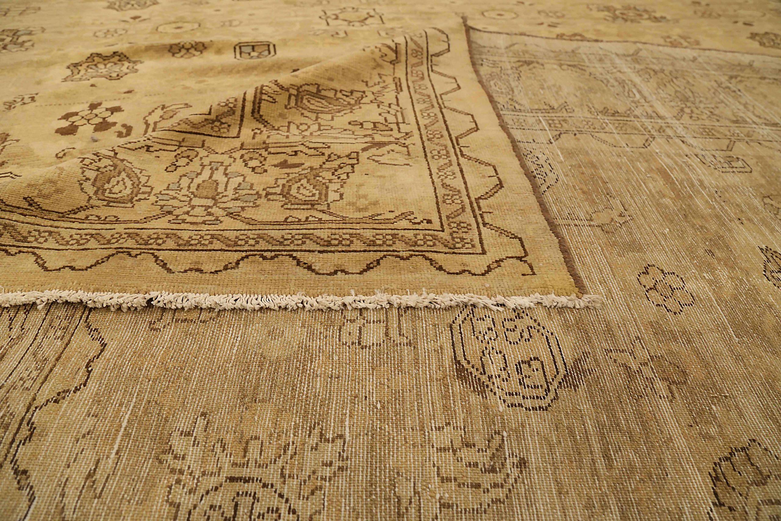 Tappeto persiano Malayer Over Size Circa 1880 - Lana Marrone Avorio 73278 In condizioni ottime in vendita a Dallas, TX