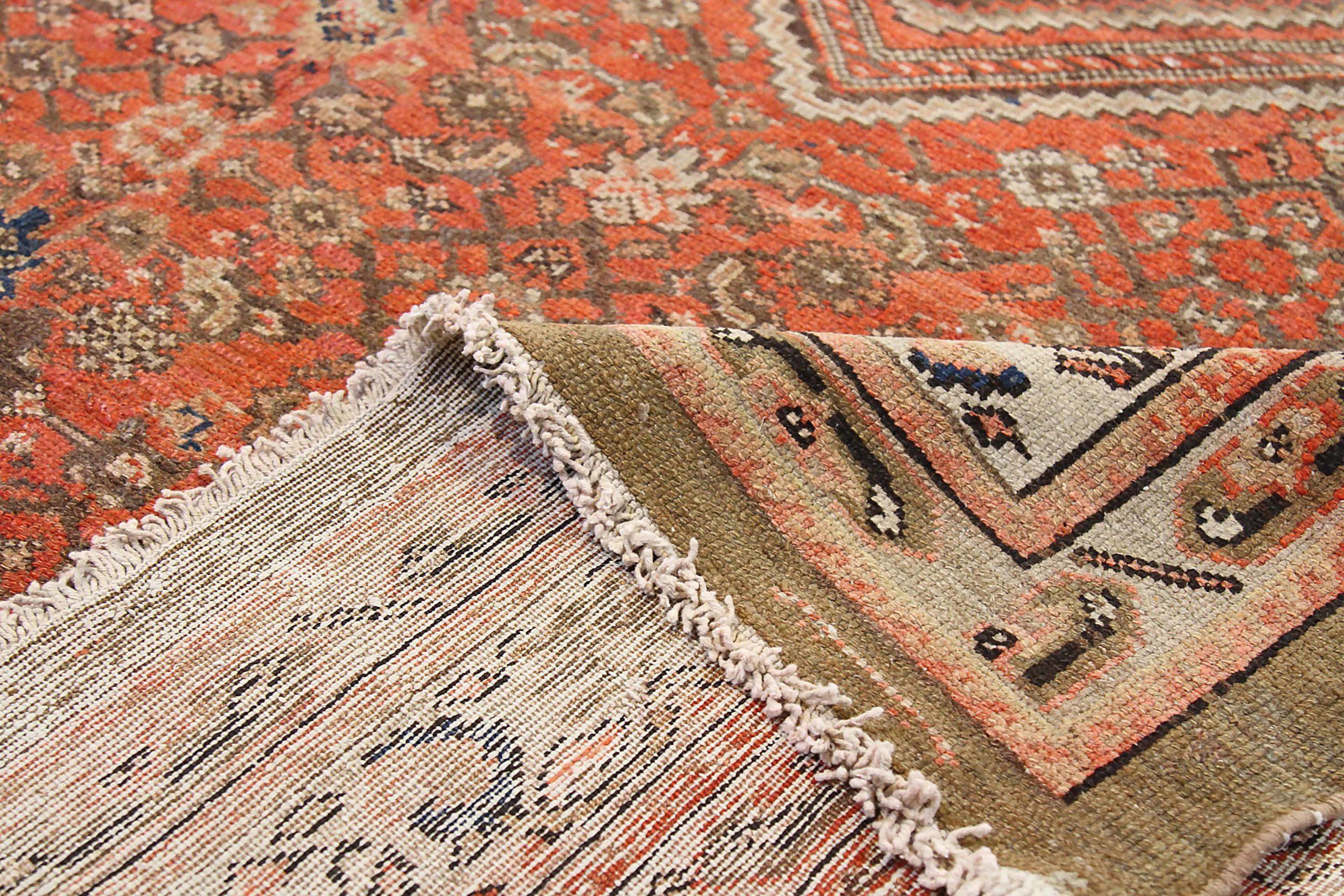Persische Malayer Over Size Teppich CIRCA 1880 - Wolle Grün Elfenbein Rot 71870 im Zustand „Hervorragend“ im Angebot in Dallas, TX