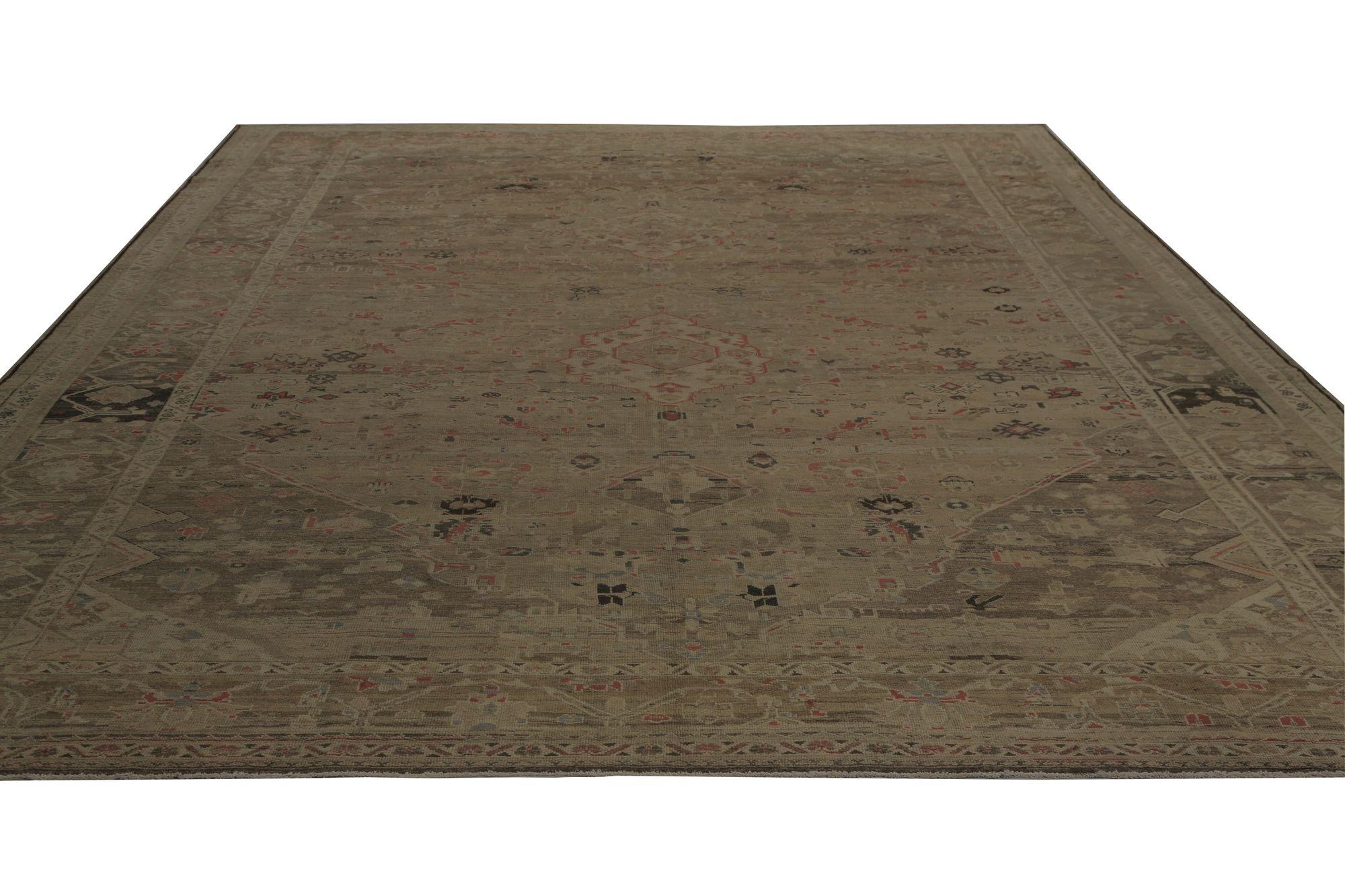 Iracheno Tappeto persiano Malayer Over Size - Lana Marrone Taupe Design - 96835 in vendita