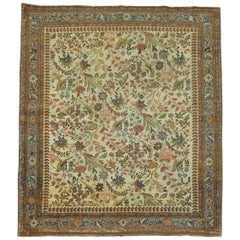 Zabihi Collection Persian Malayer Pictorial Square Size Throw Rug
